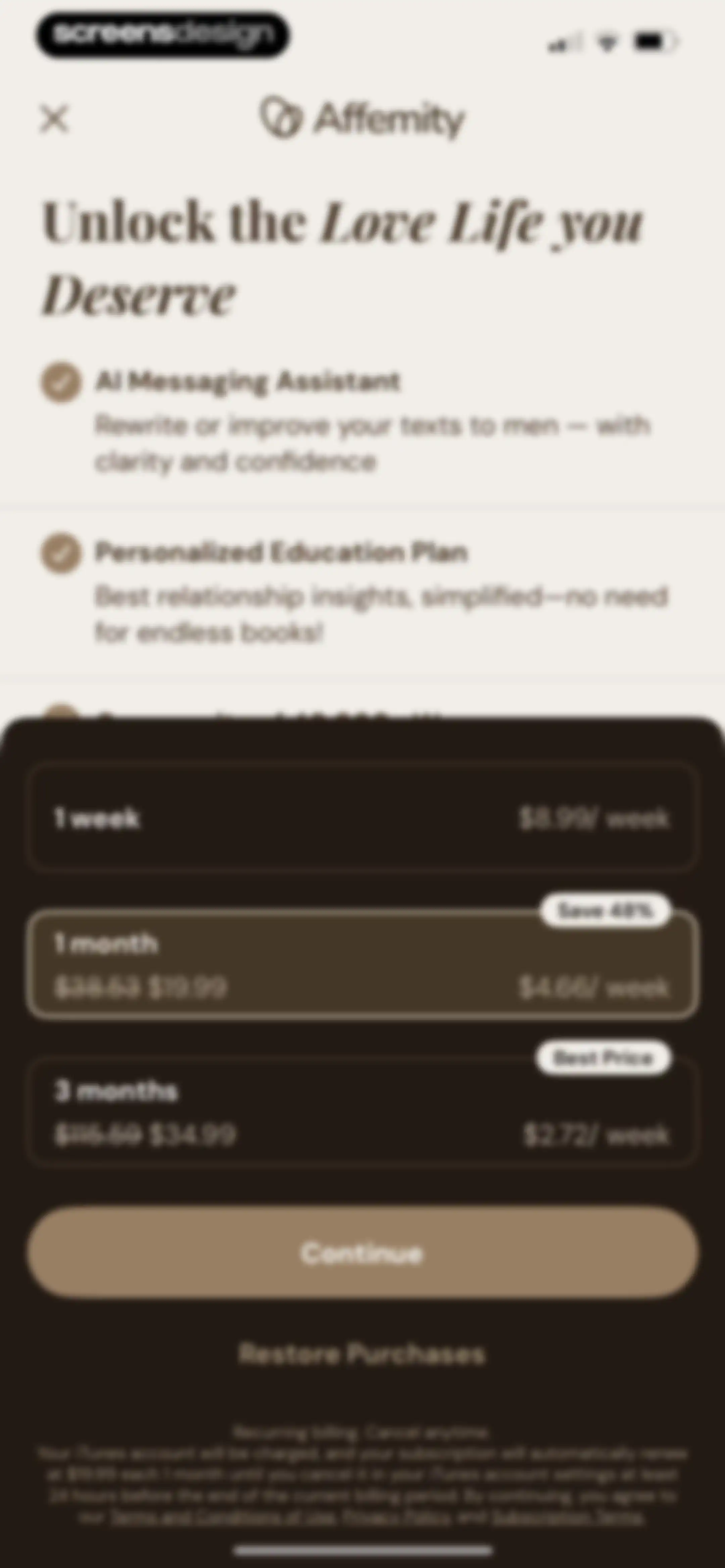 Affemity: Relationship Coach screen 55