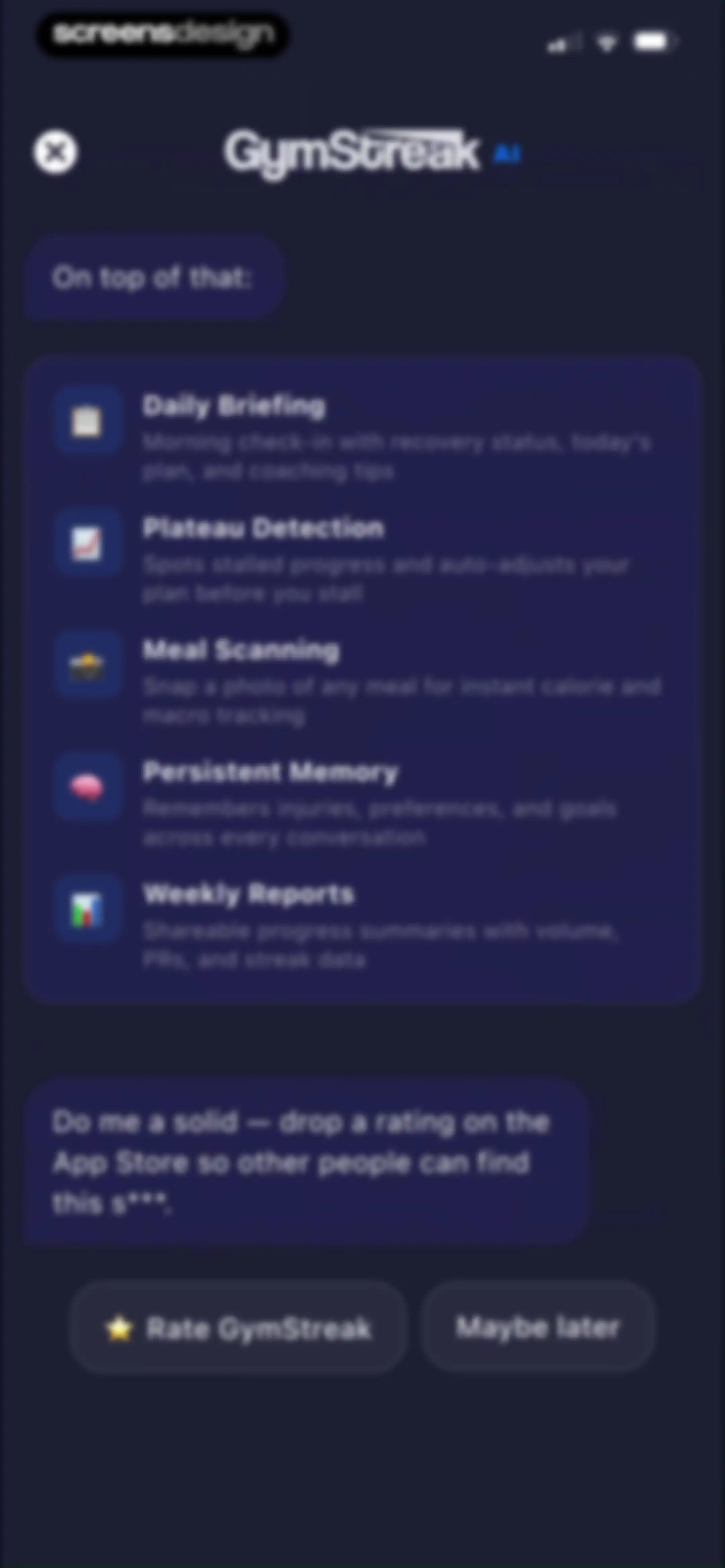 GymStreak: AI Personal Trainer screen 47