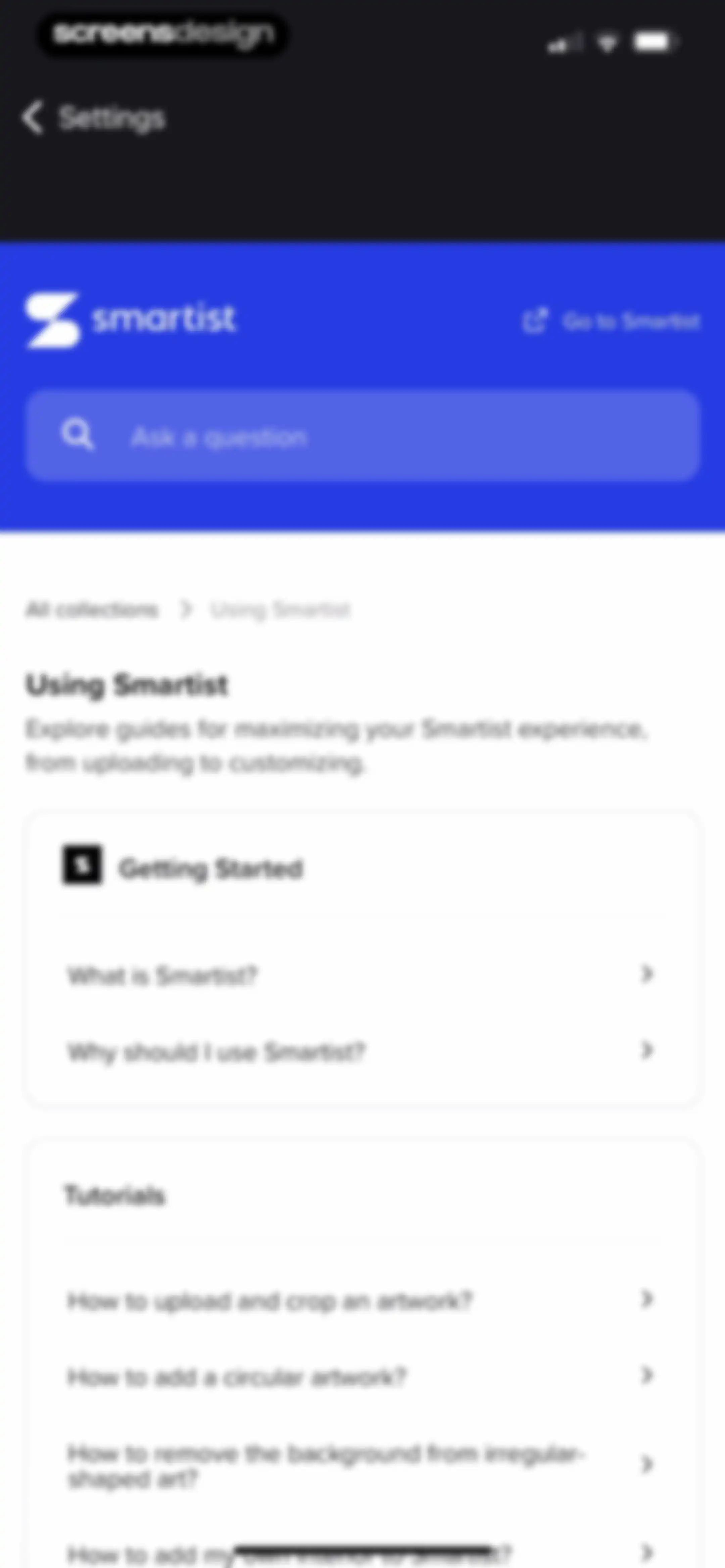 Smartist: Art Preview on Wall screen 87