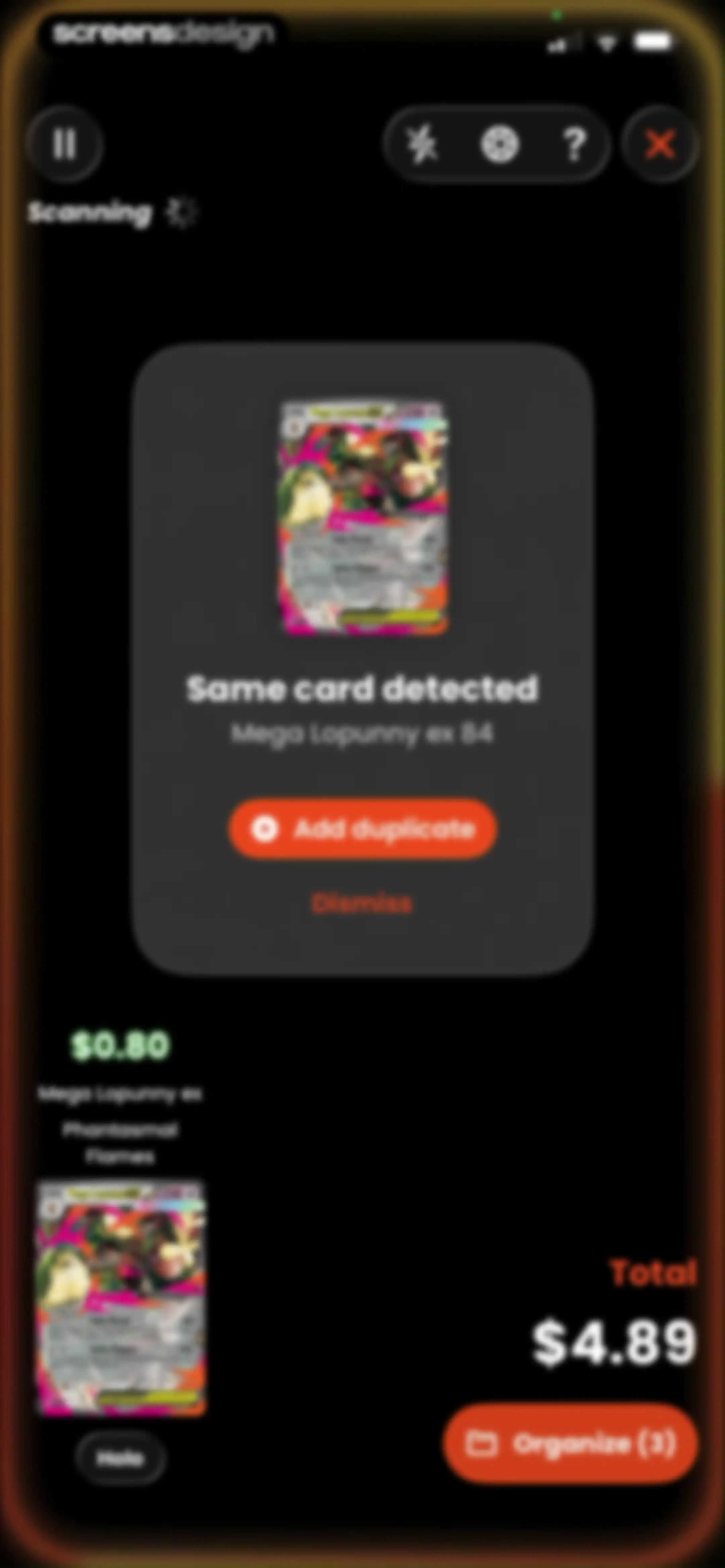 Acorn TCG ‒ Card Scanner App screen 69