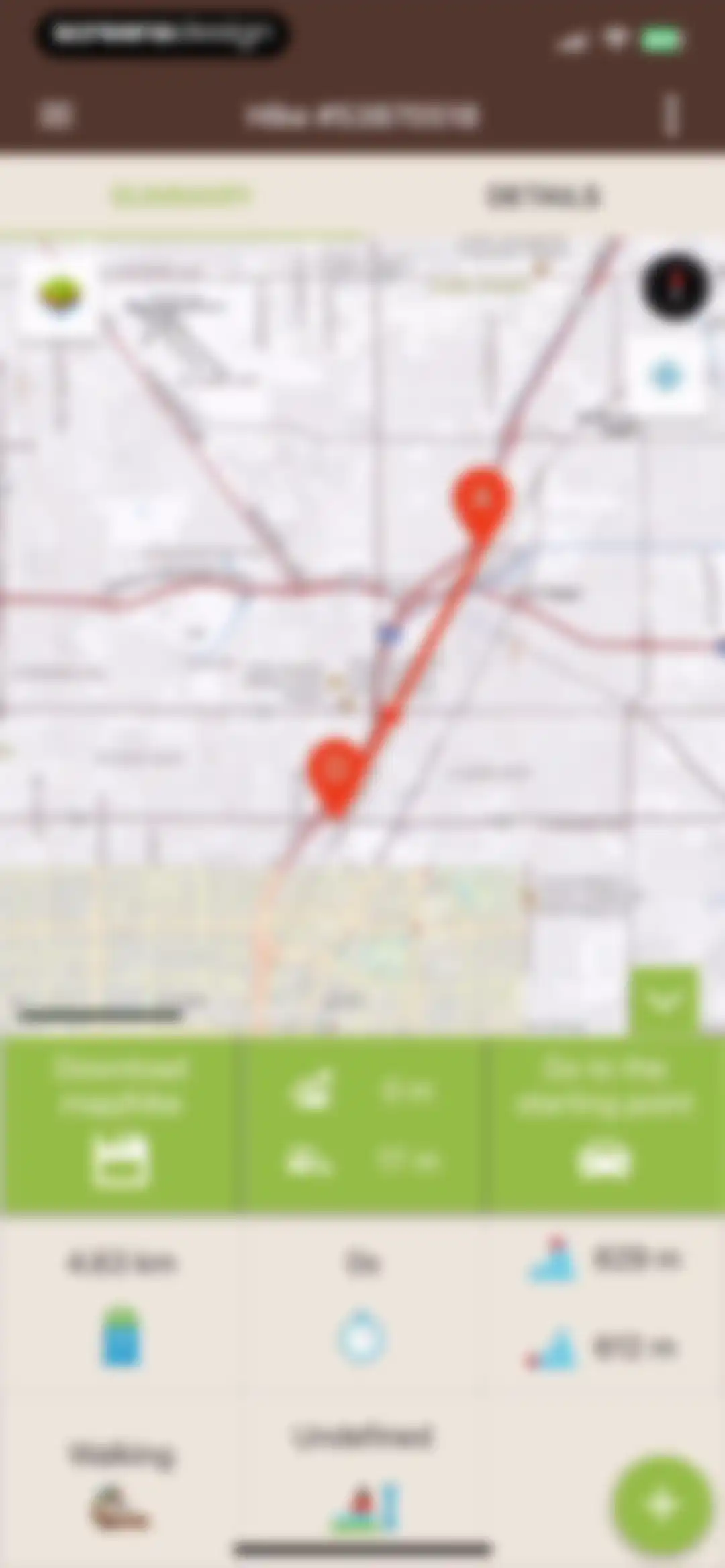 Visorando Walking Routes screen 55