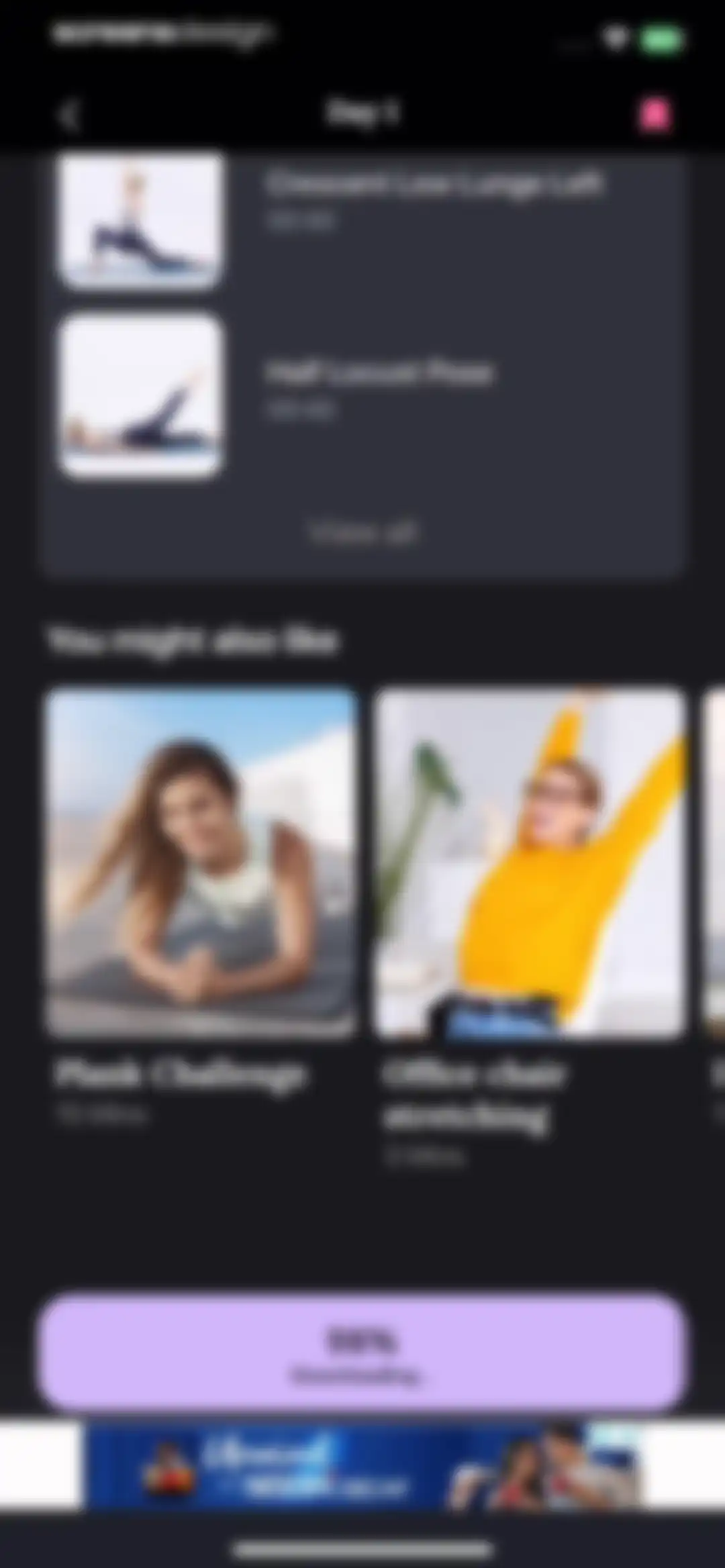 Yoga for Beginners, Pilates+ screen 58