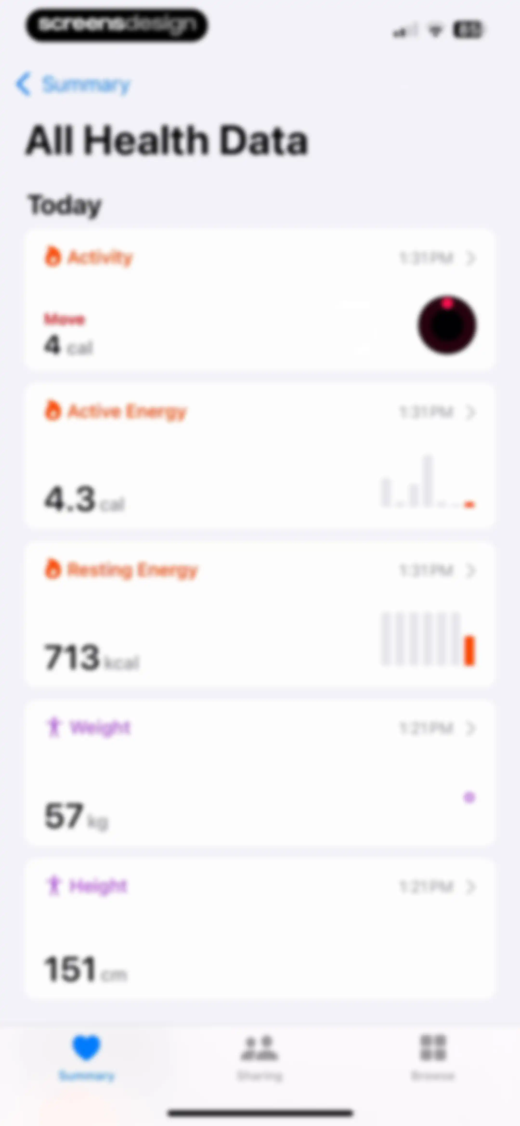 Apple Health screen 43