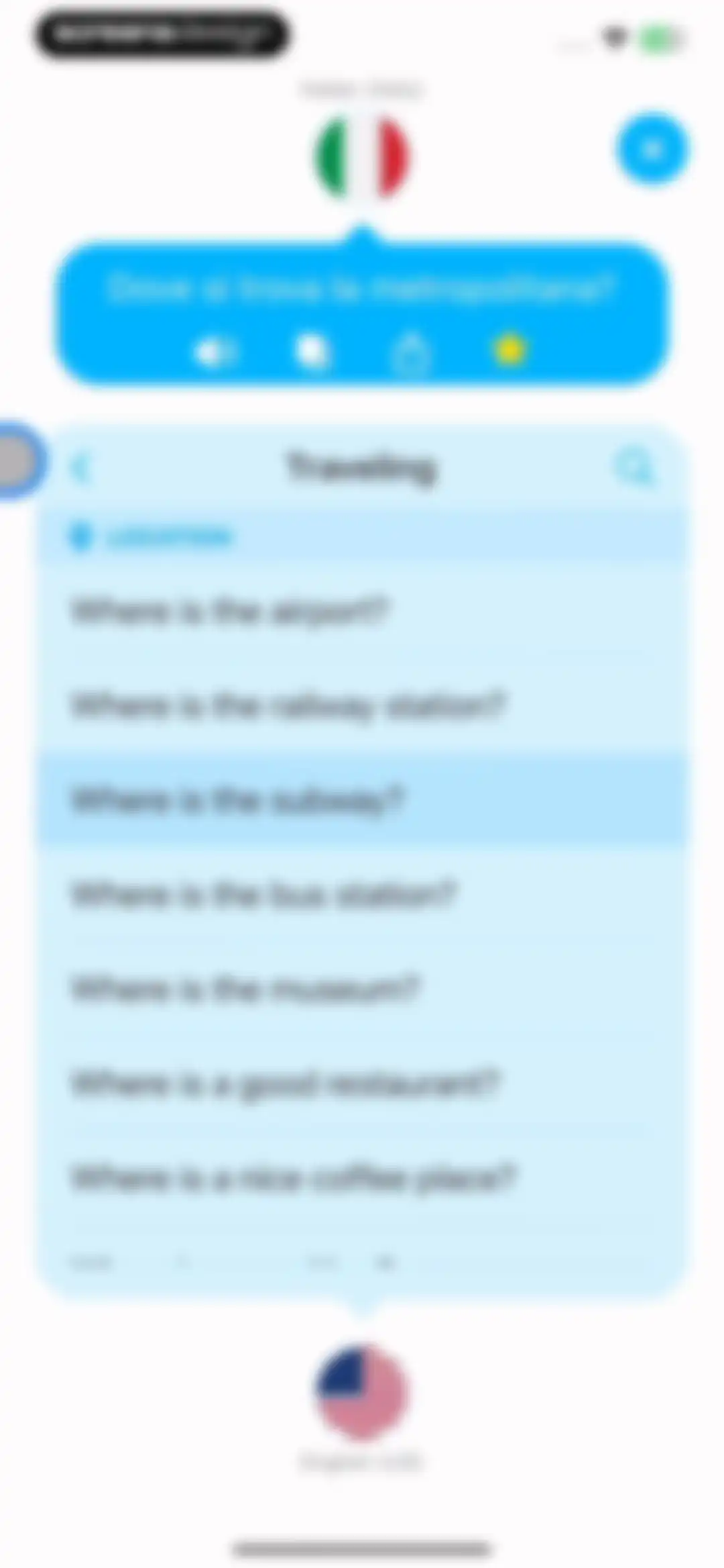 Dialog - Translate Speech screen 23