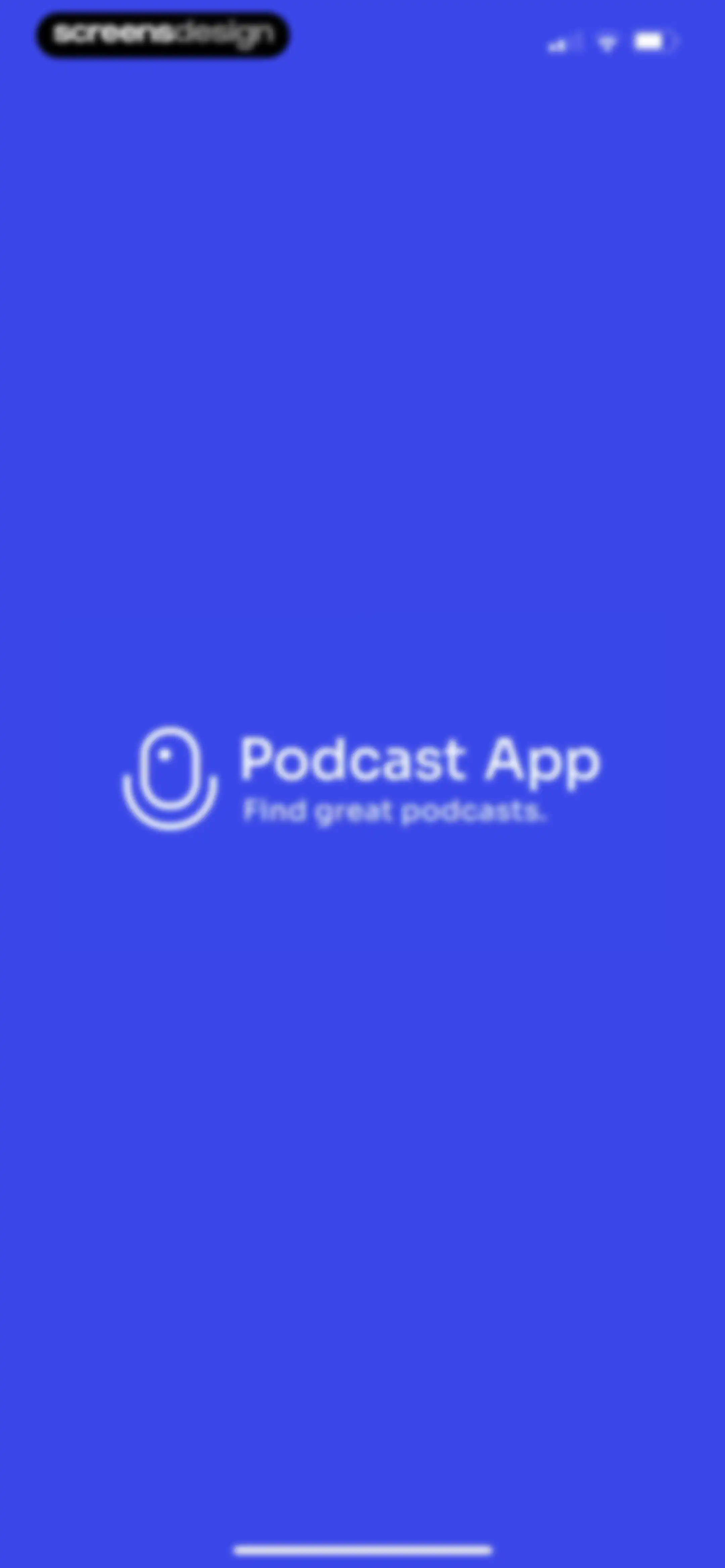 Podcast App screen 2