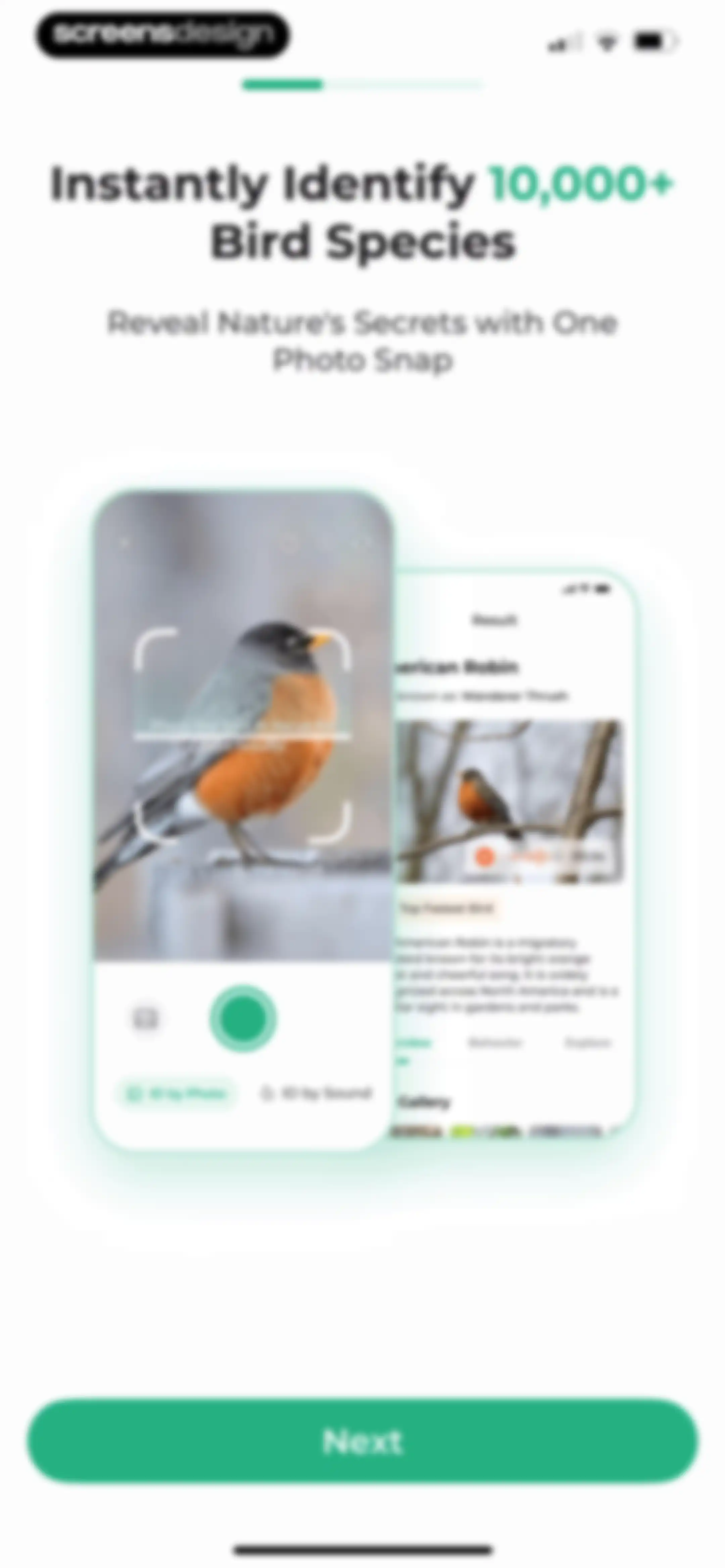 Bird Identifier: BirdScope screen 4