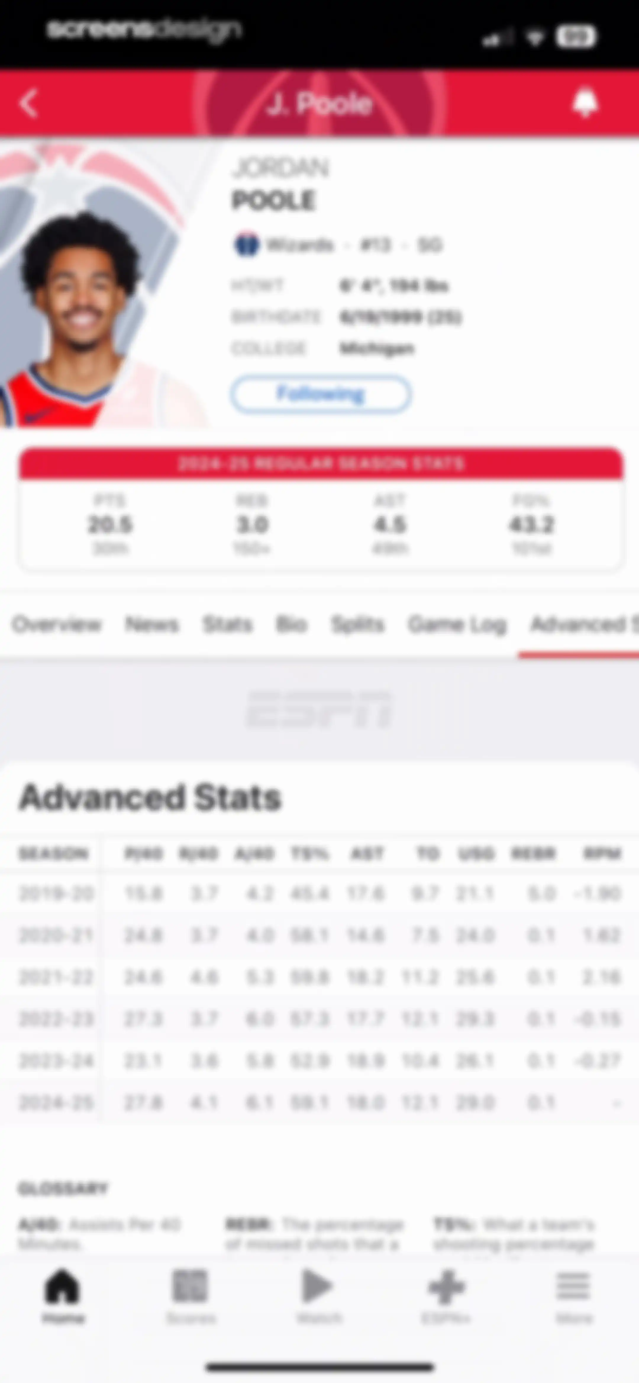 ESPN: Live Sports & Scores screen 25