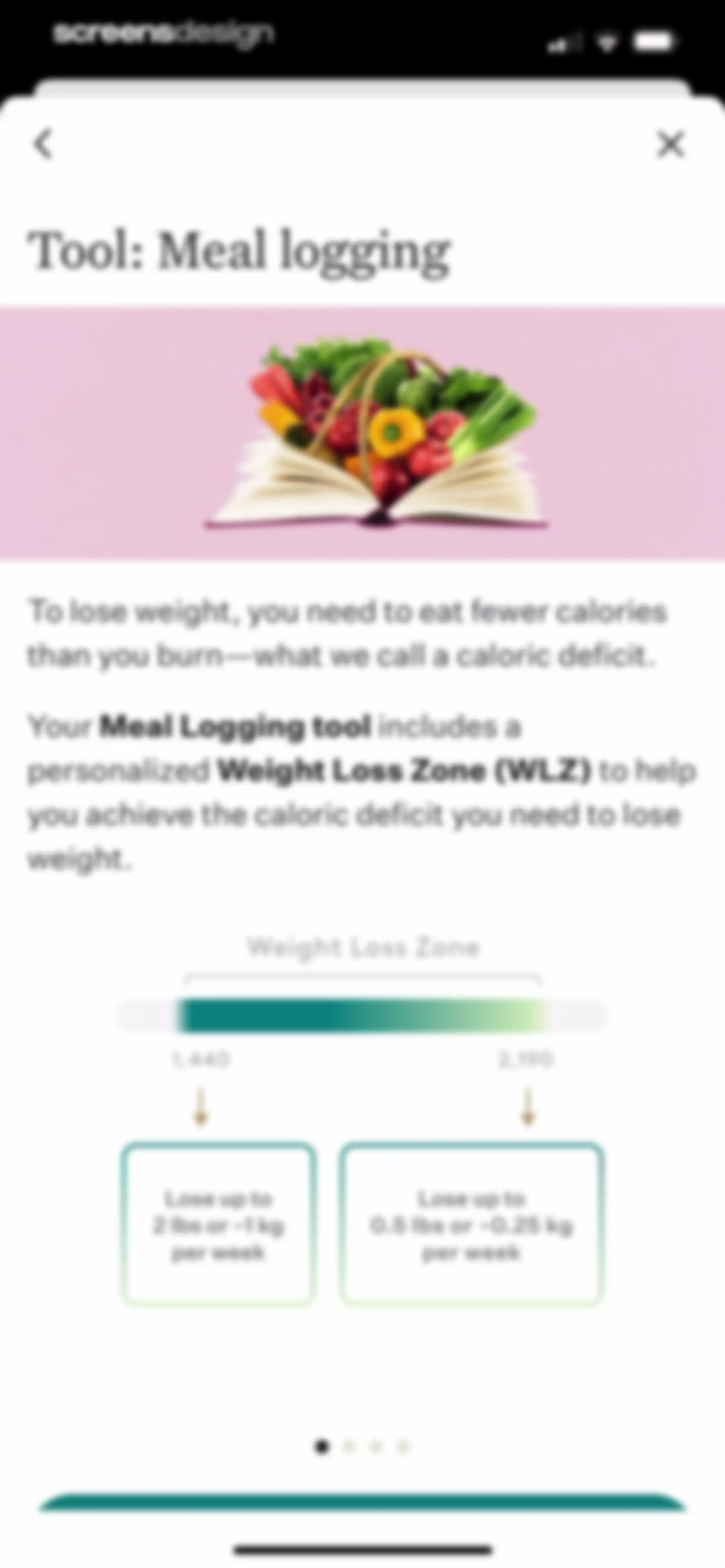 Noom Weight Loss, Food Tracker screen 164