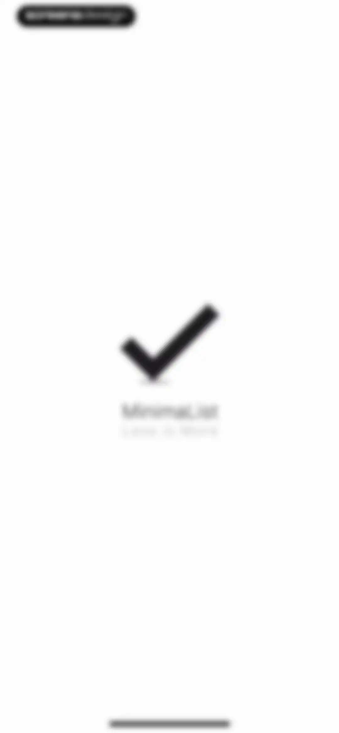To Do List MinimaList & Widget screen 1