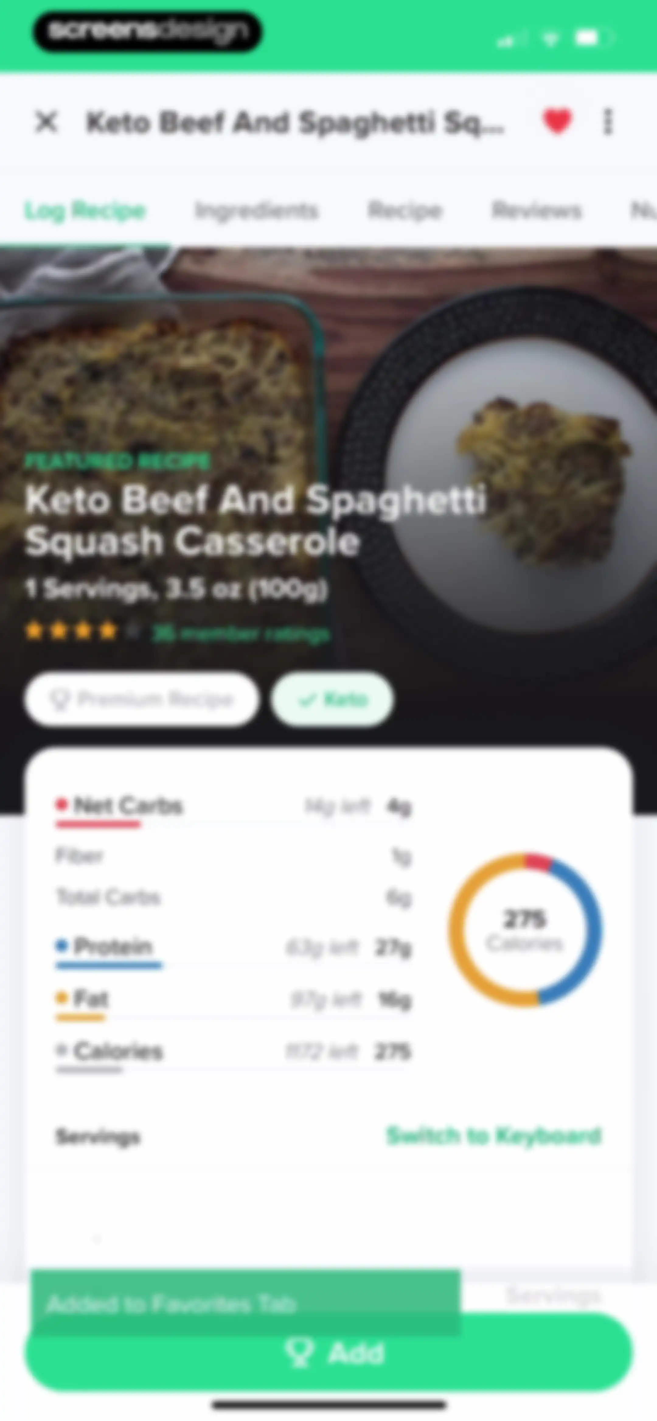 Carb Manager: Keto & Macro Log screen 246
