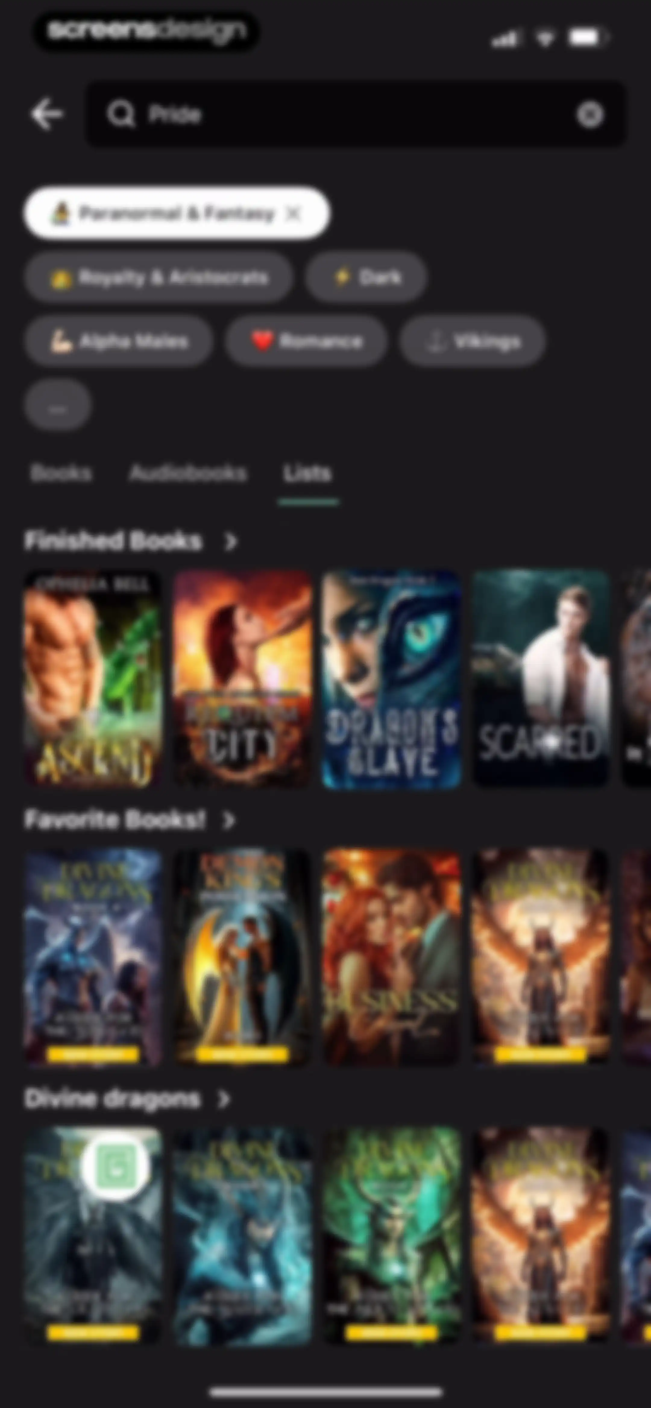 Galatea: Books & Audiobooks screen 66
