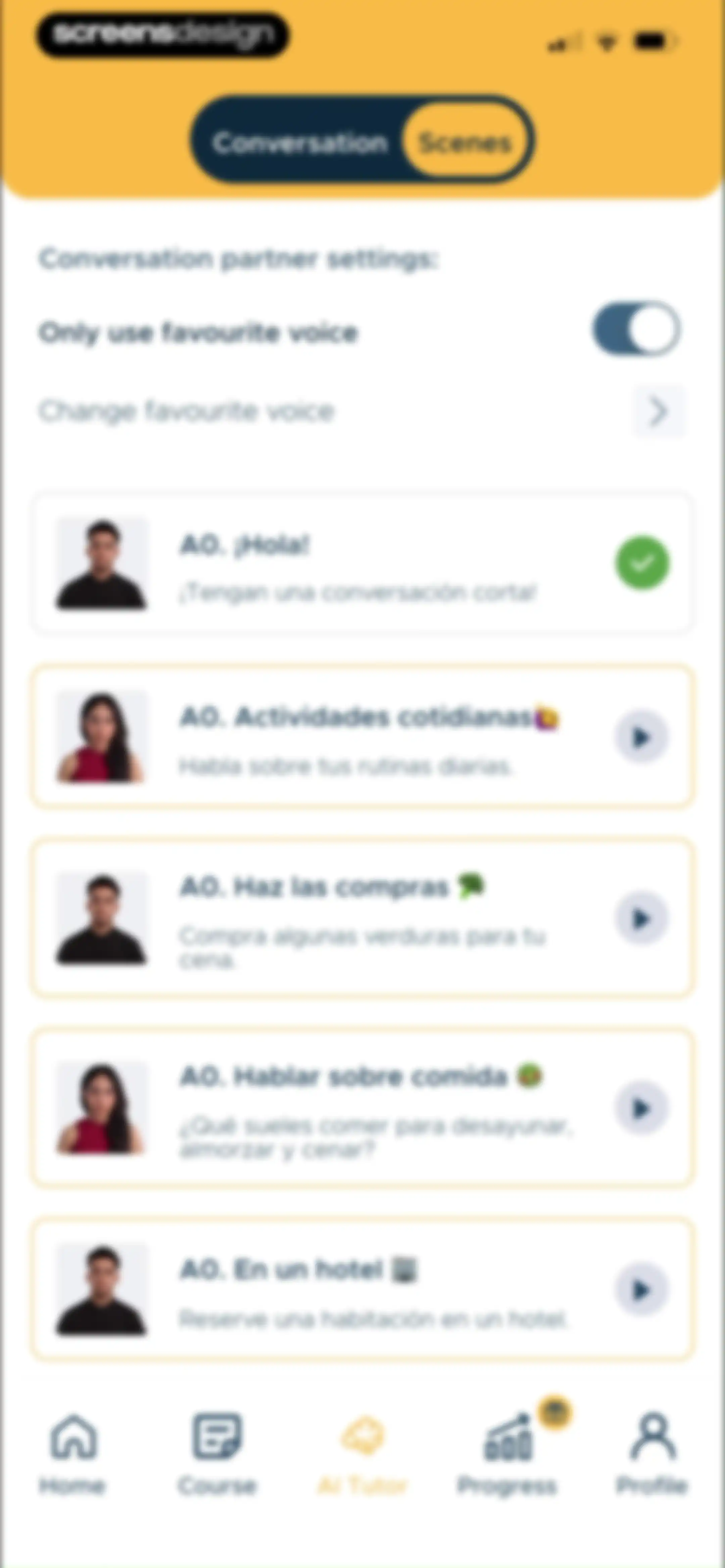 BeeSpeaker Learn English screen 98
