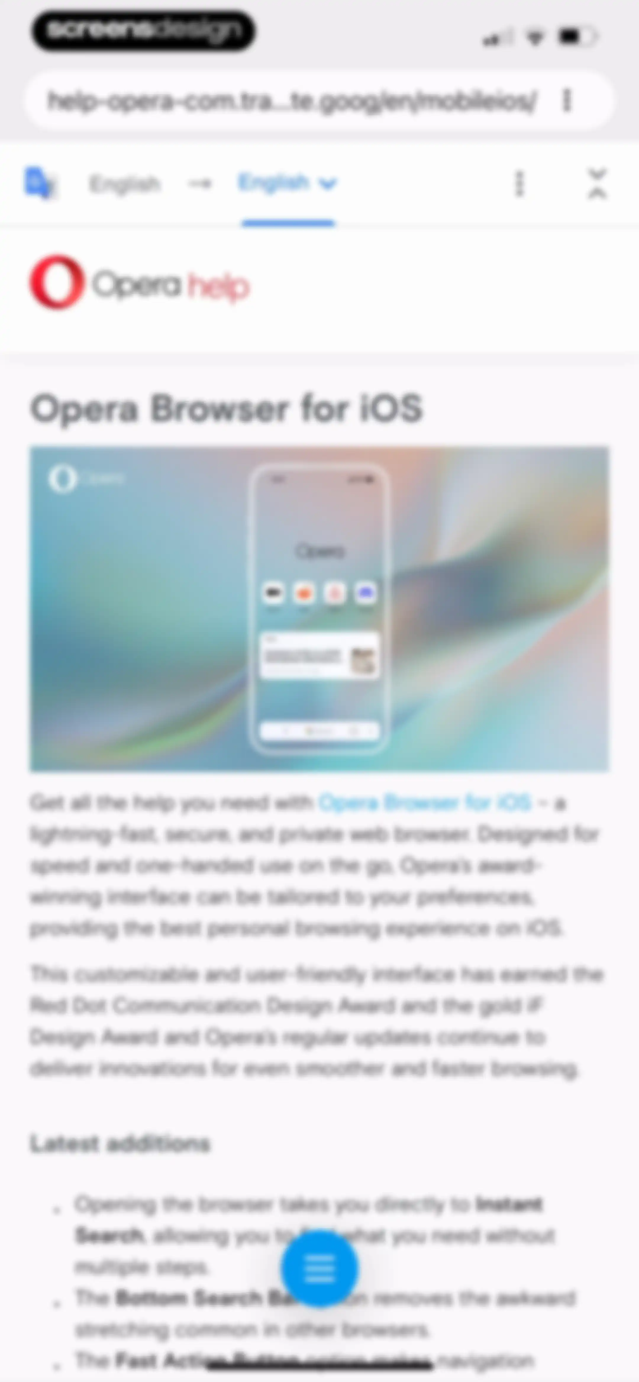 Opera: AI browser with VPN screen 162