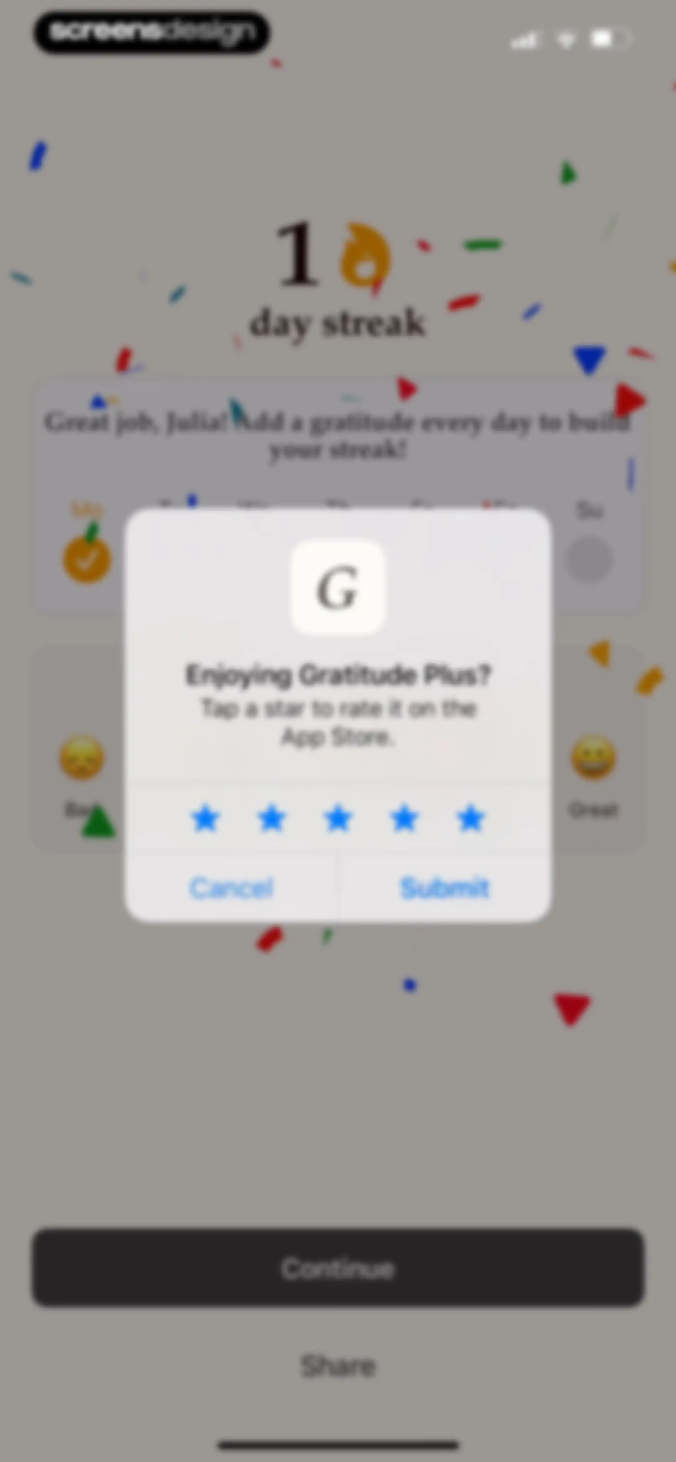 Gratitude Plus – Journal screen 43