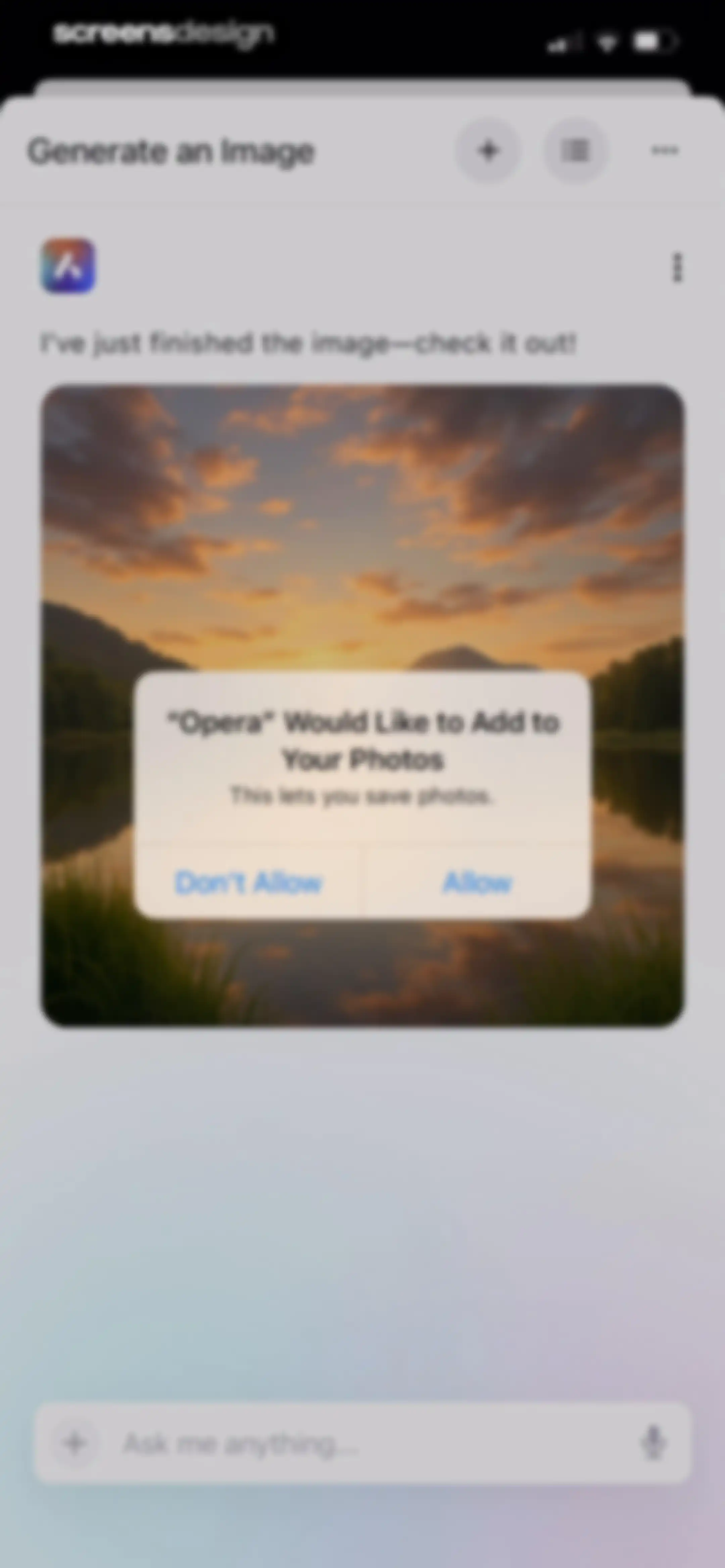 Opera: AI browser with VPN screen 72