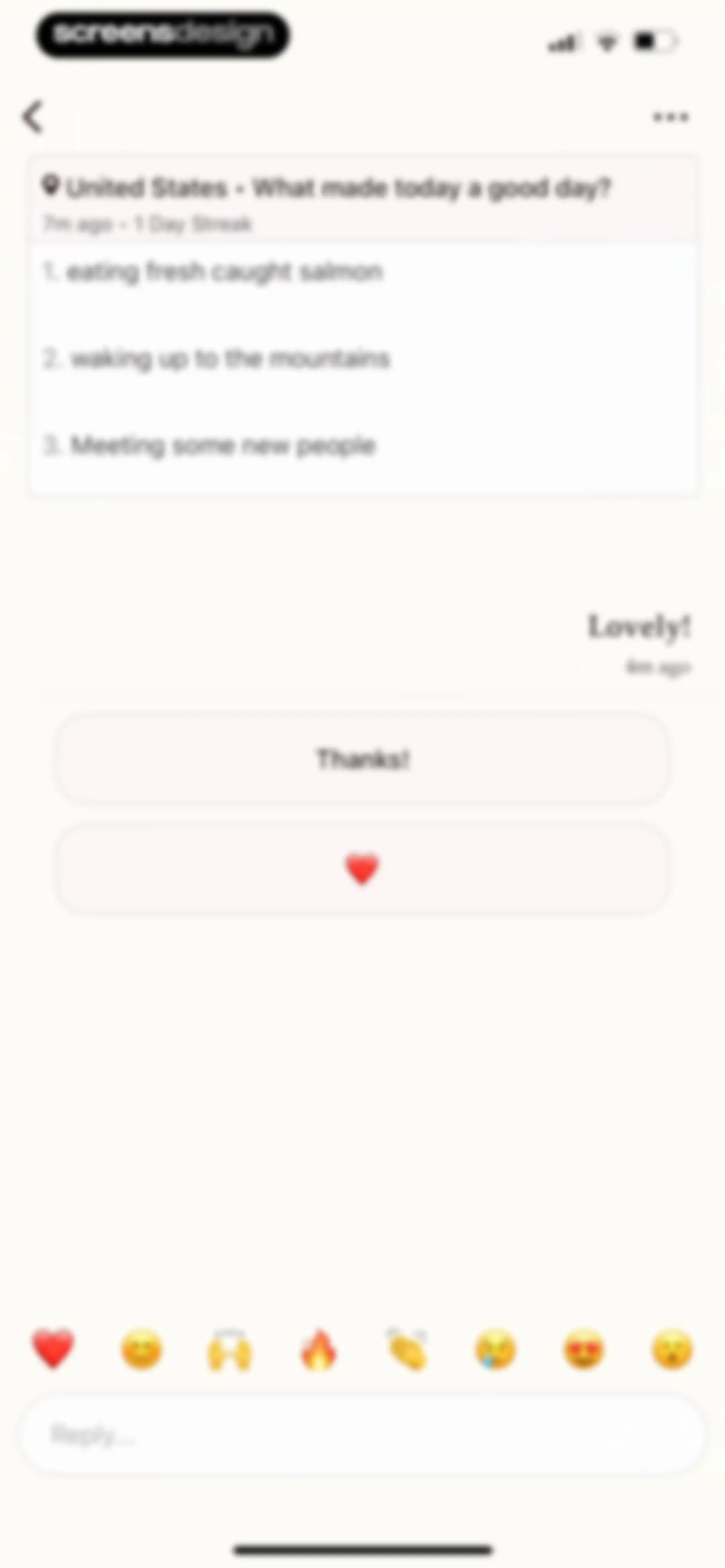 Gratitude Plus – Journal screen 163