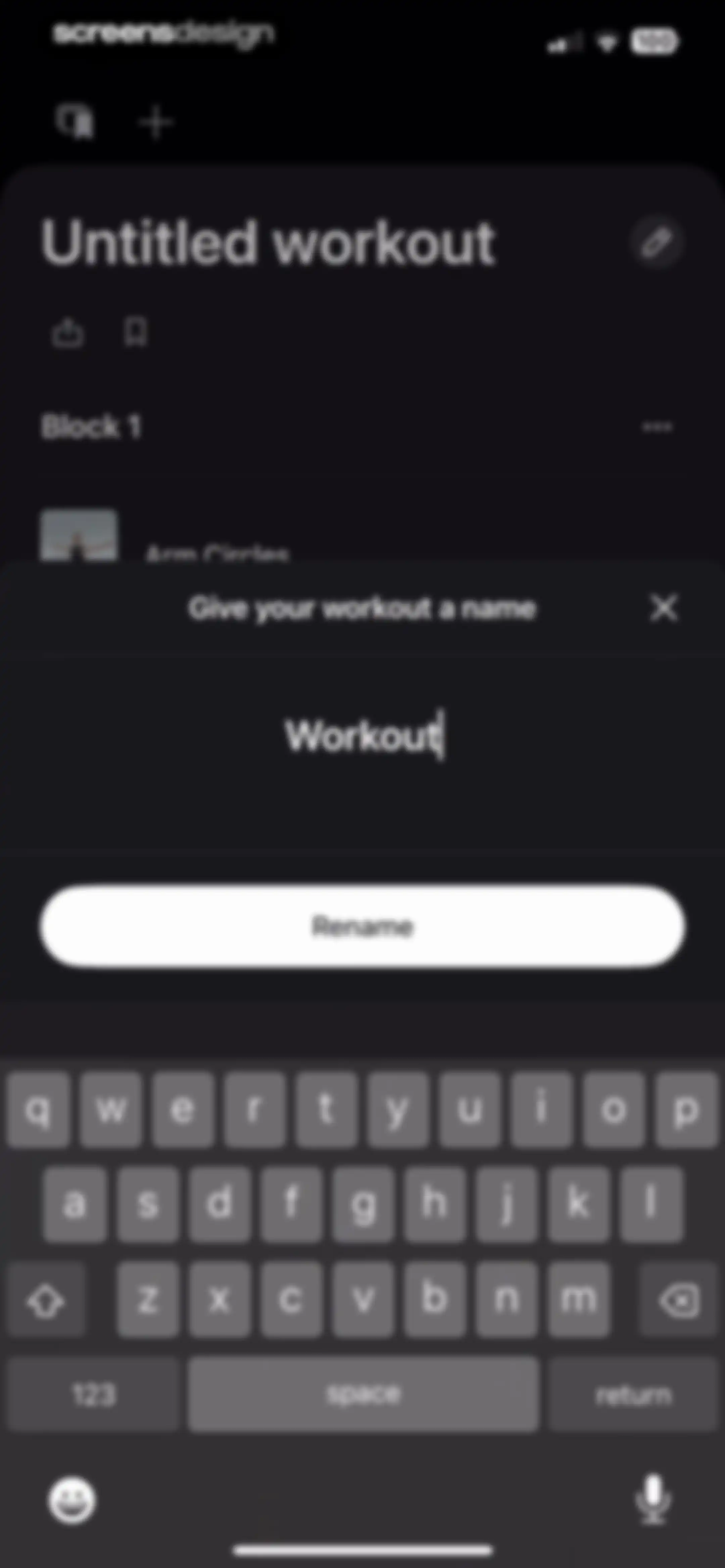 Peloton Strength+ screen 131