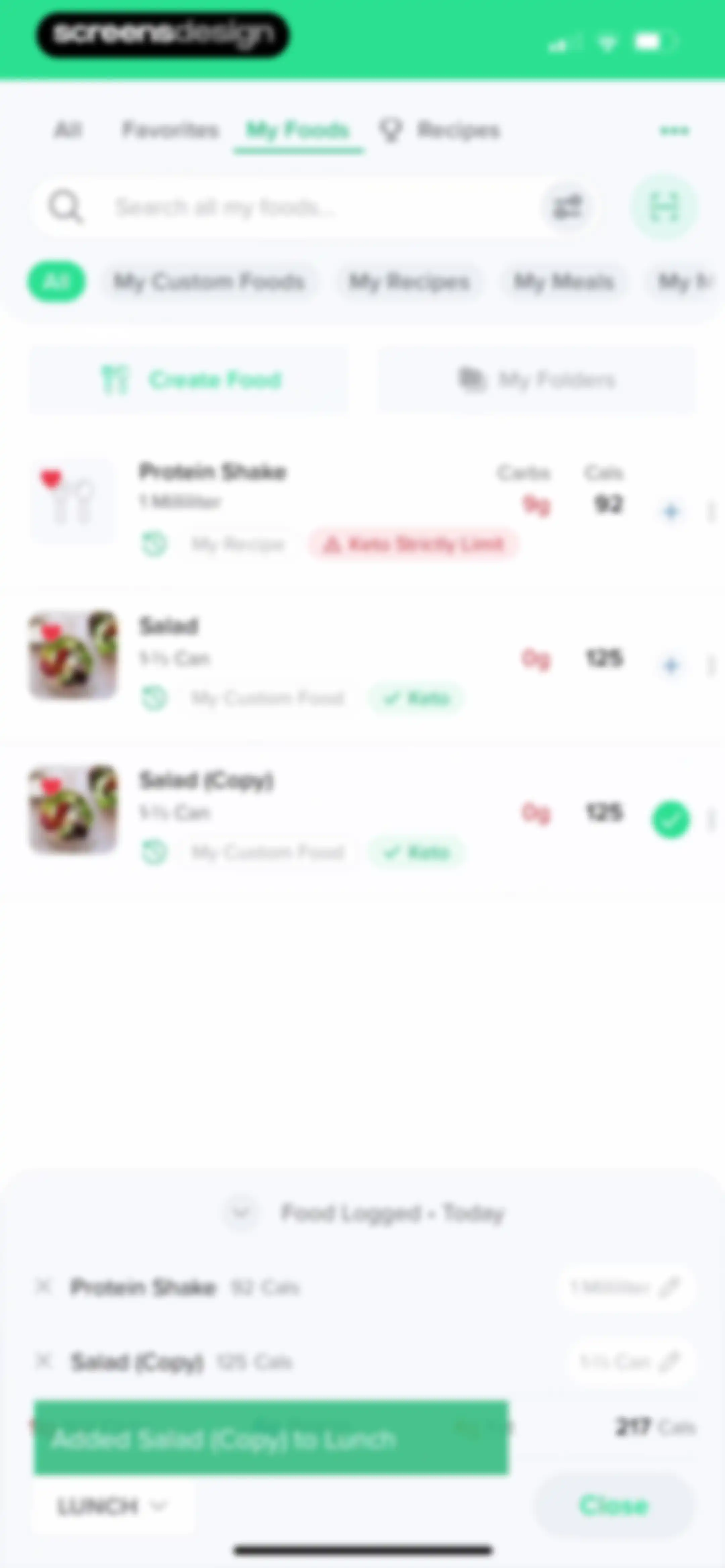 Carb Manager: Keto & Macro Log screen 242