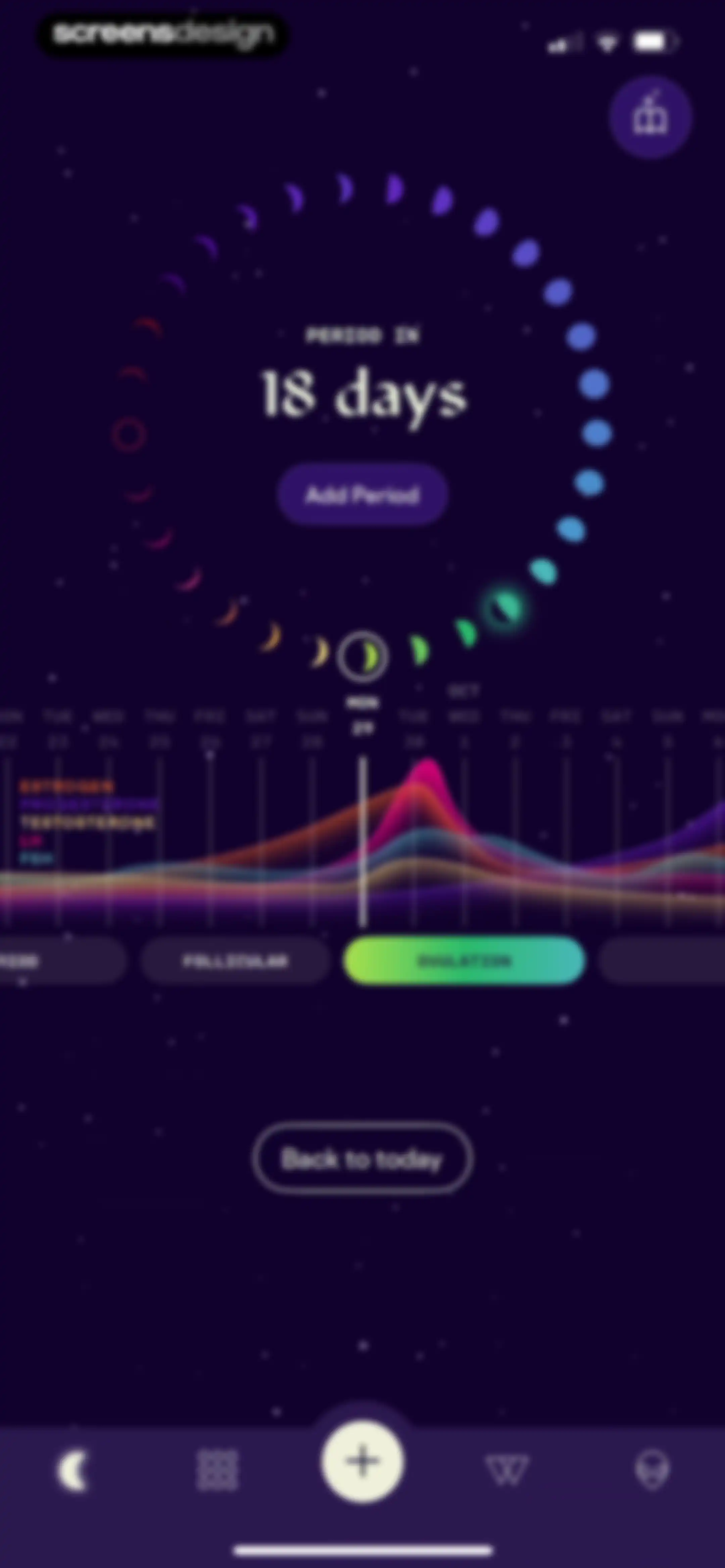 Stardust Period Tracker screen 36