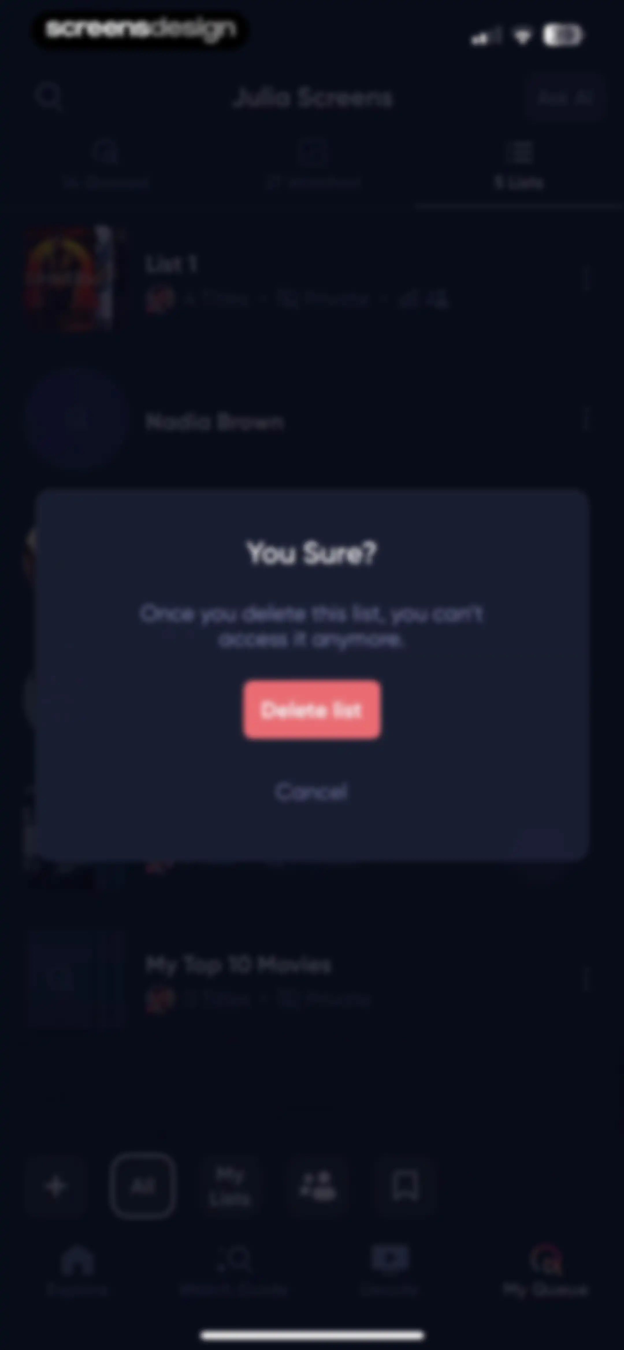 Queue - Find Movies & Shows screen 145