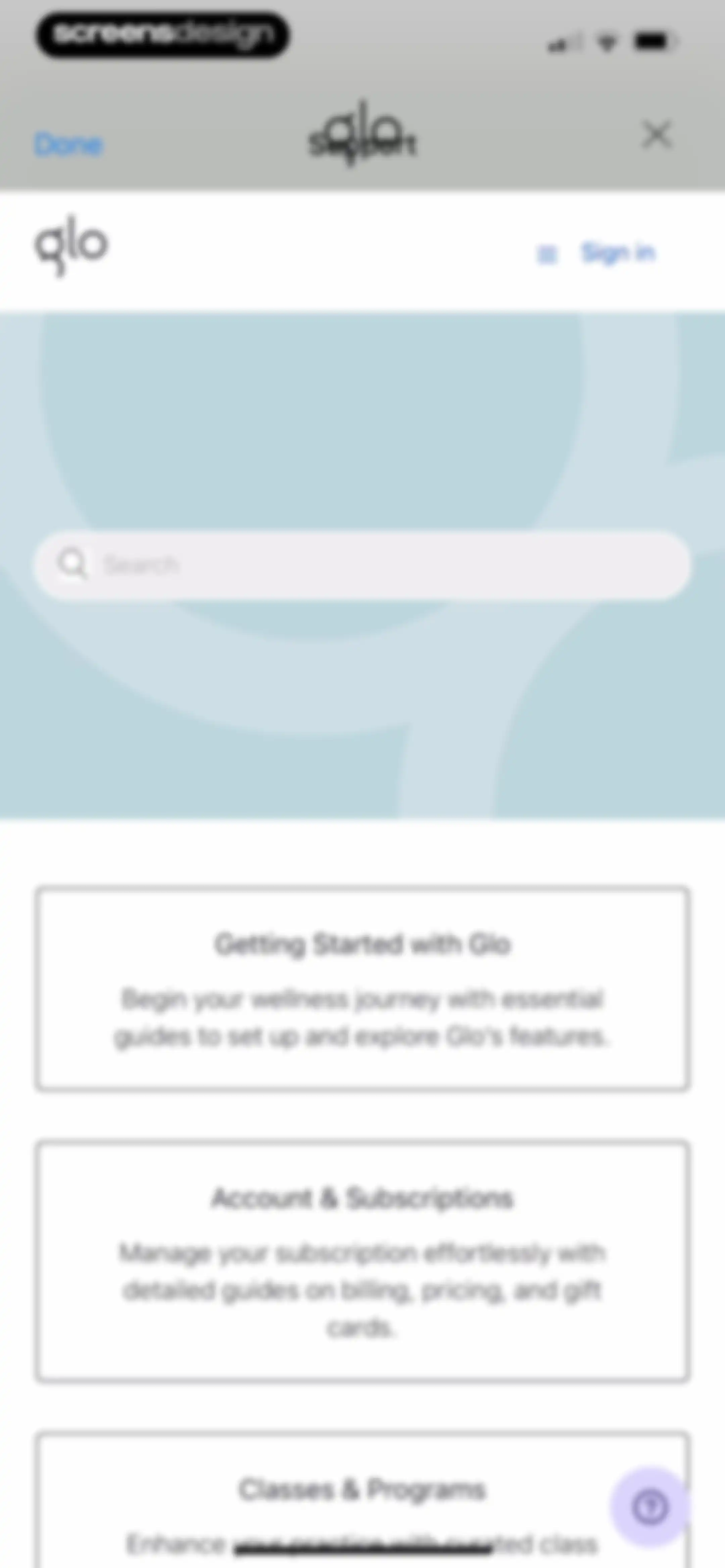 Glo | Yoga and Meditation App screen 136