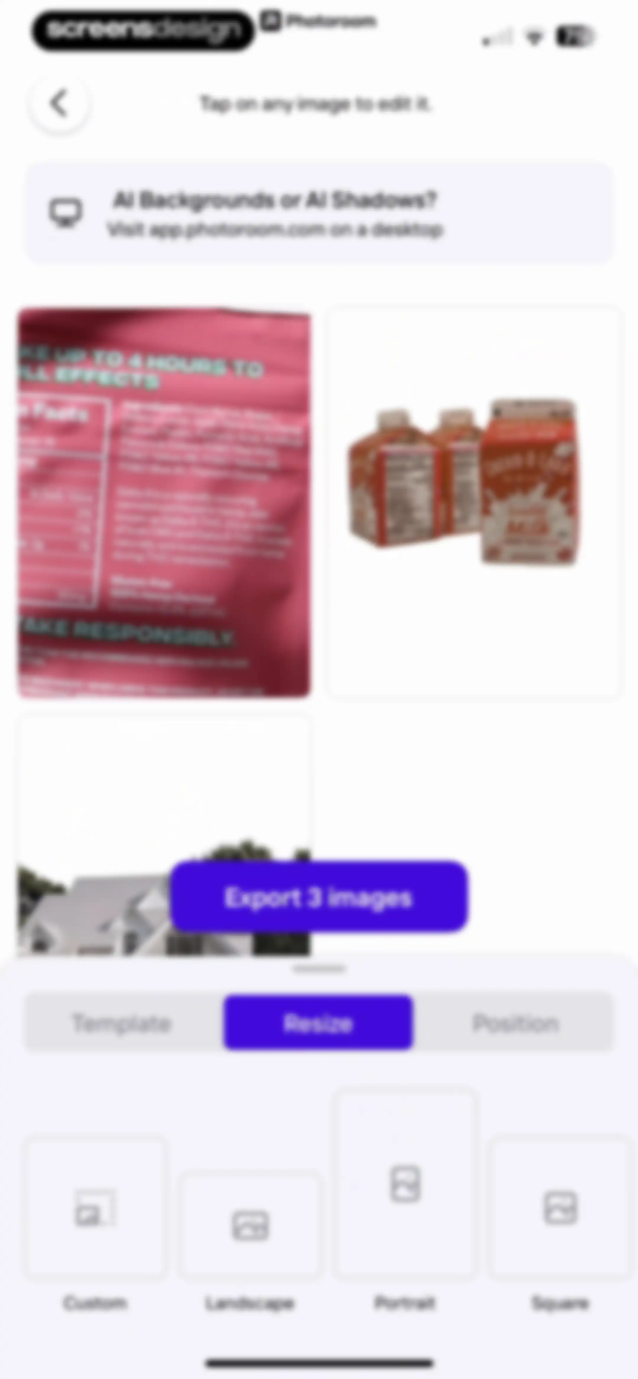 Photoroom: AI Photo Editor screen 98