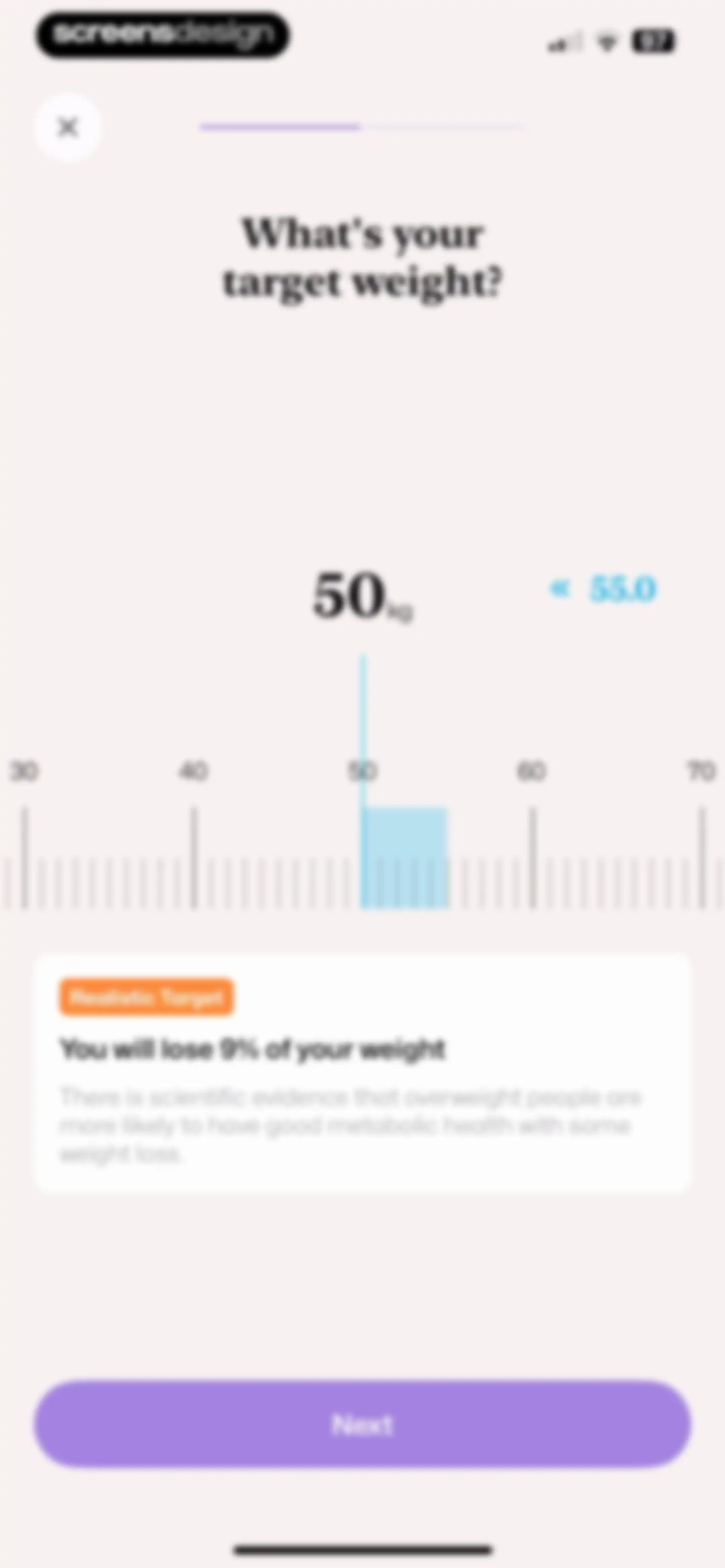 Well AI: Improve Well-being screen 95