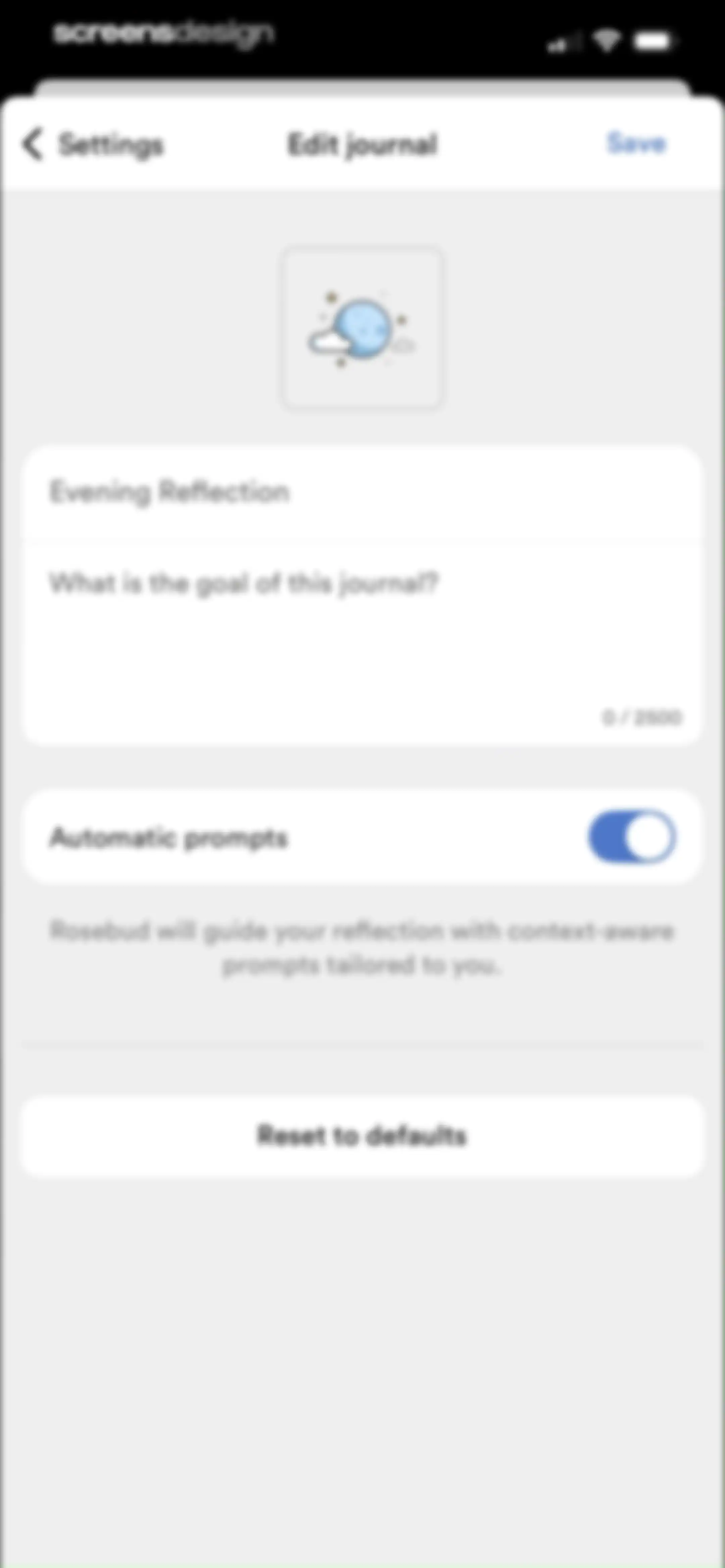 Rosebud: AI Journal & Diary screen 123