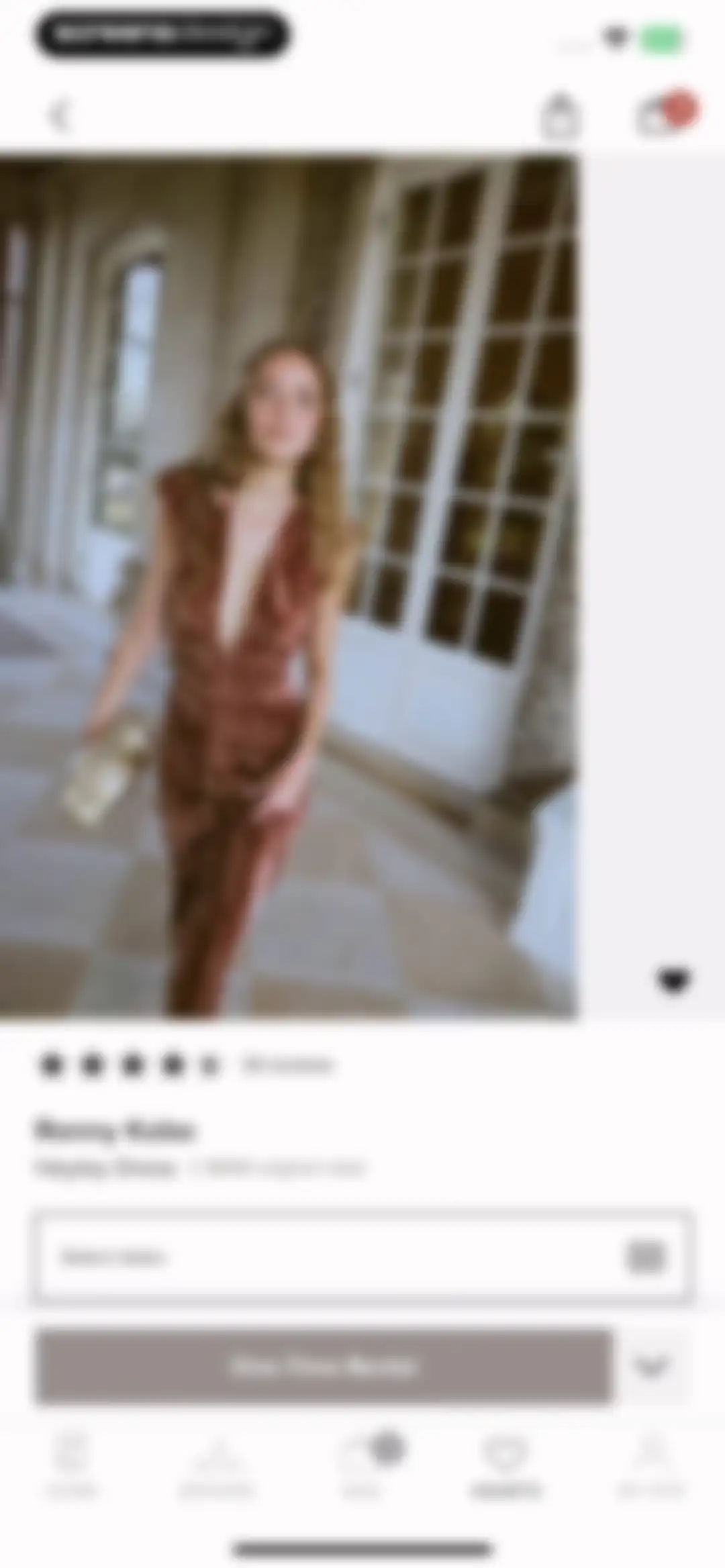 Rent the Runway (RTR) screen 88