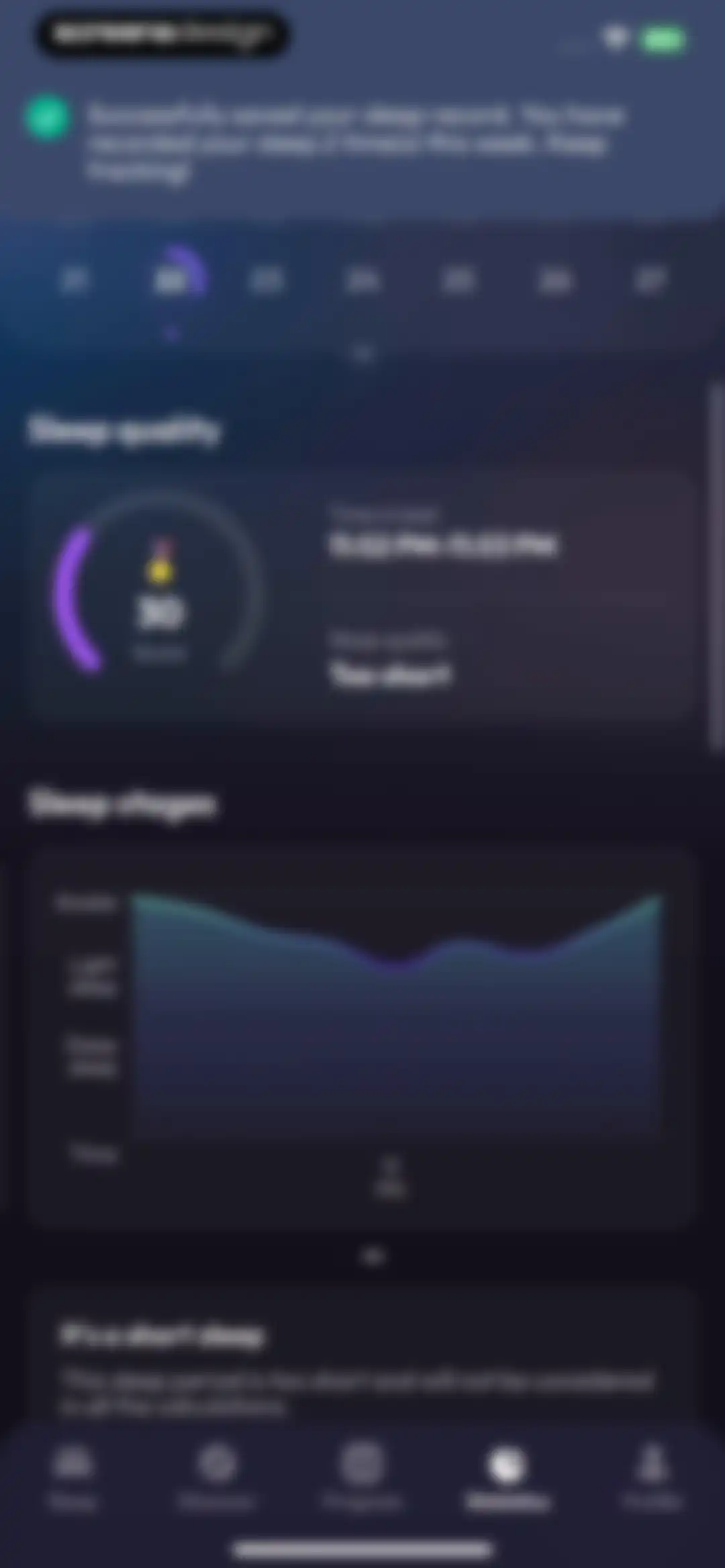 Sleep Tracker: Recorder, Sound screen 92