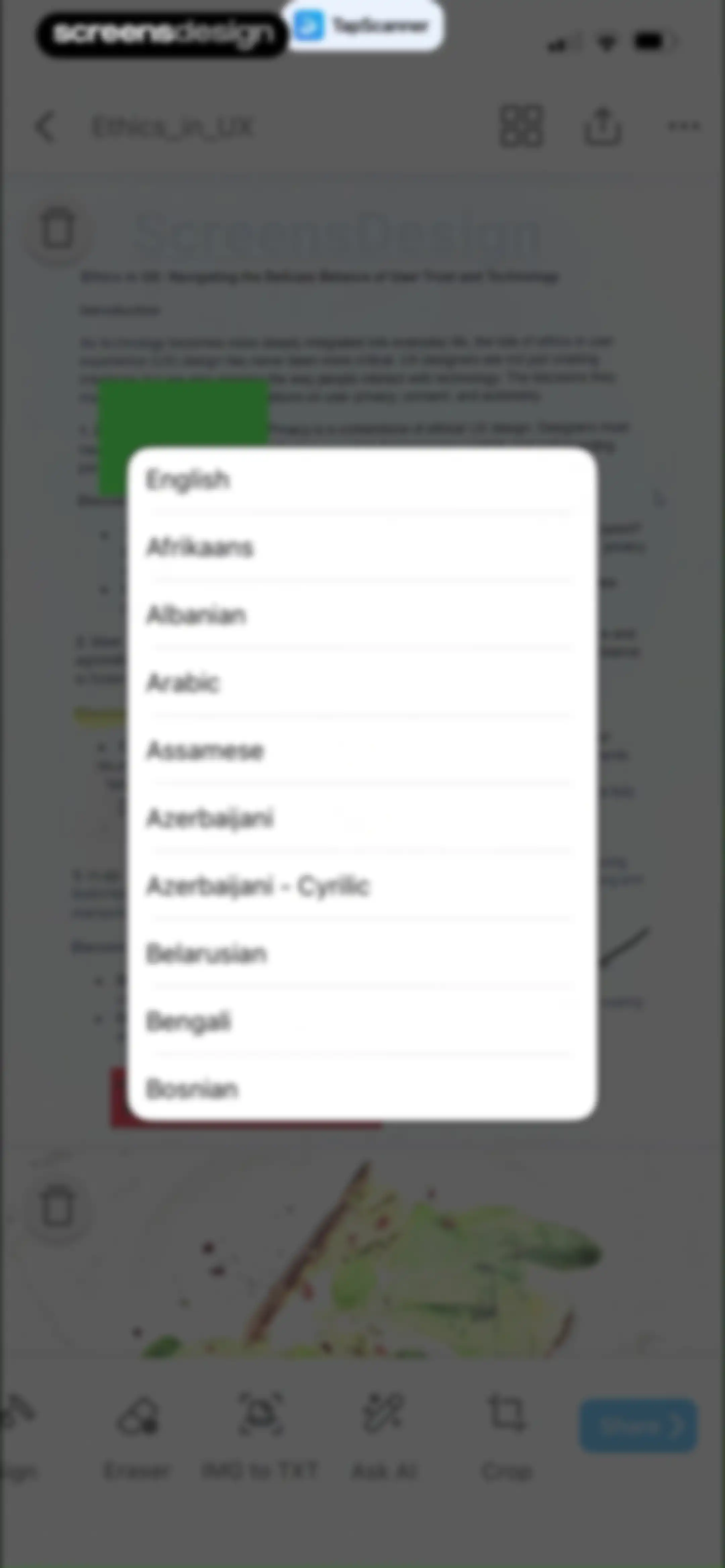 PDF Scanner App: TapScanner screen 56