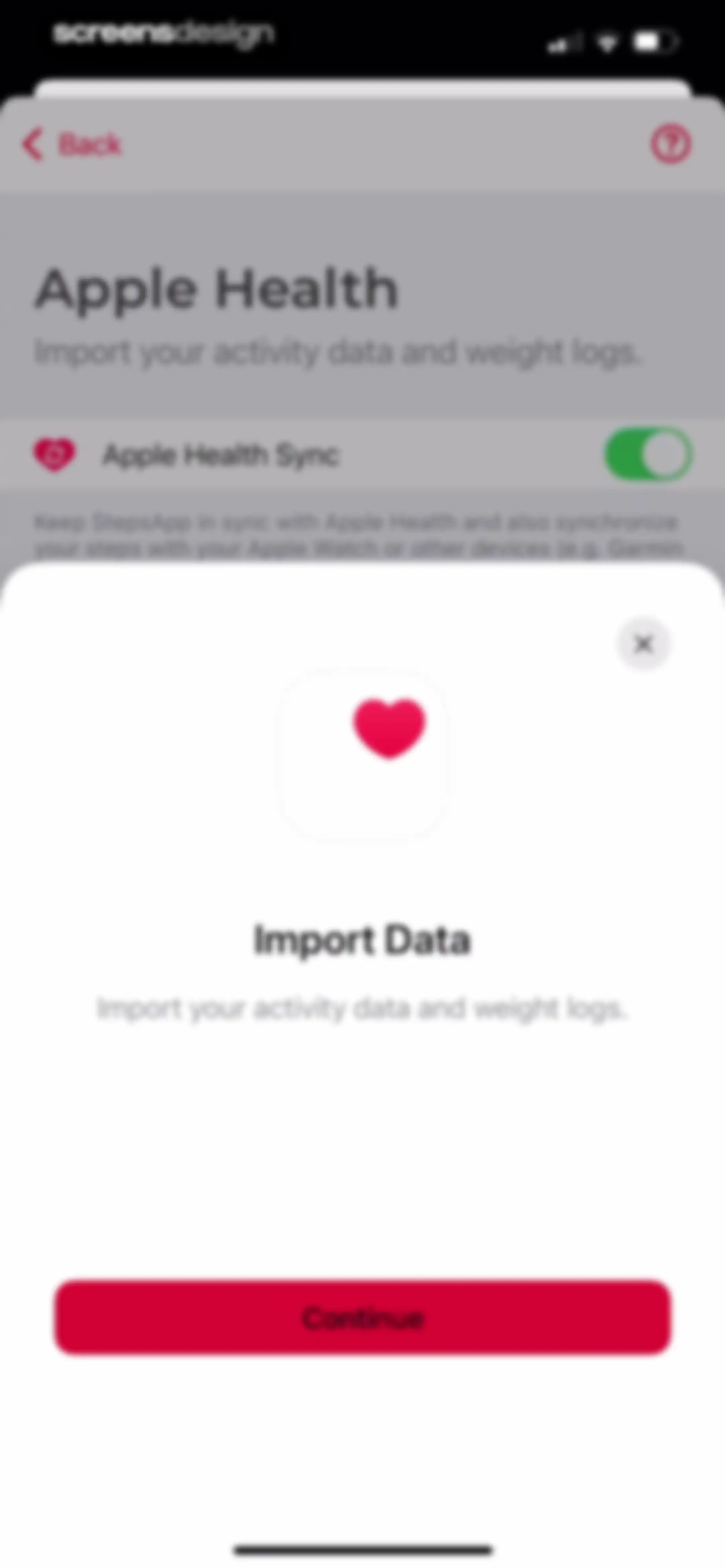 StepsApp Pedometer screen 164