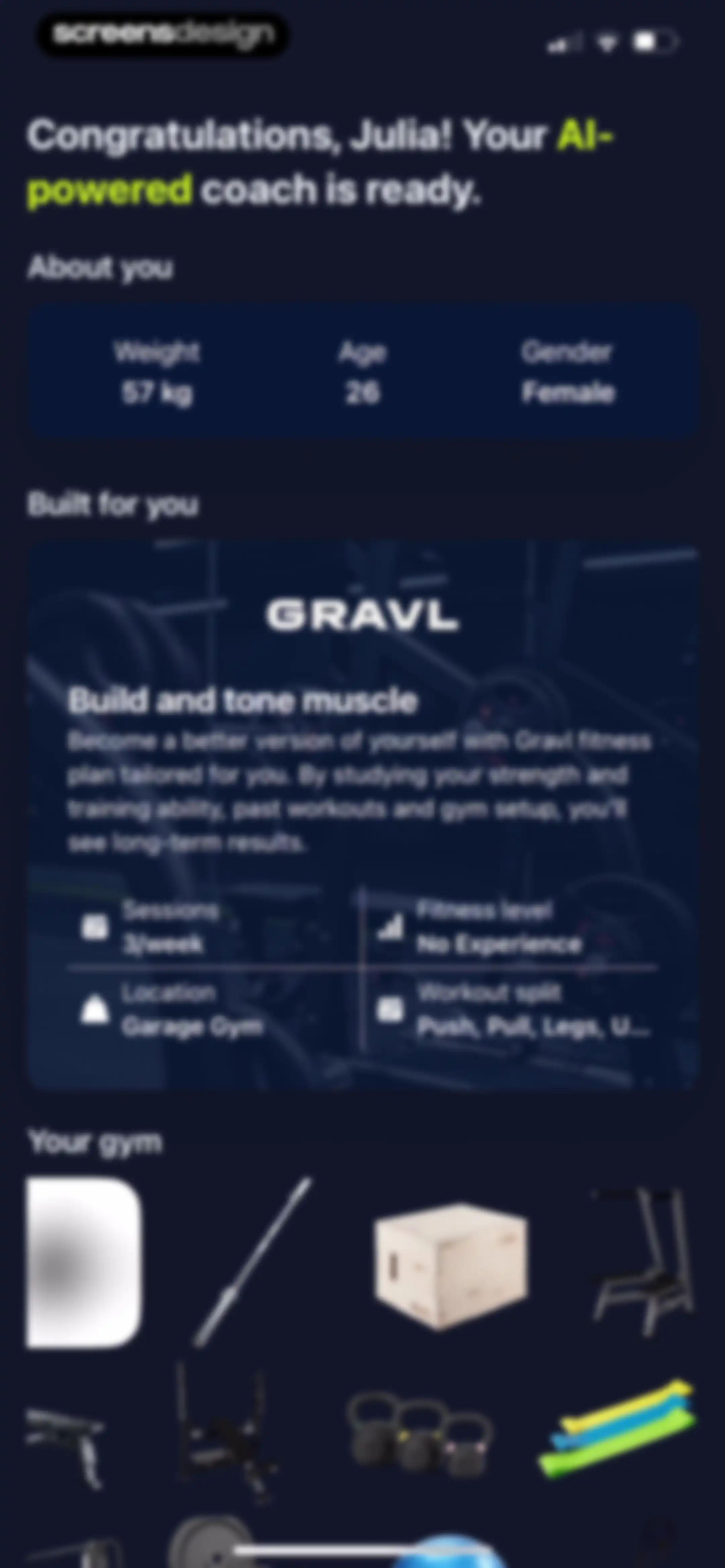 Personal Trainer: Gravl screen 26
