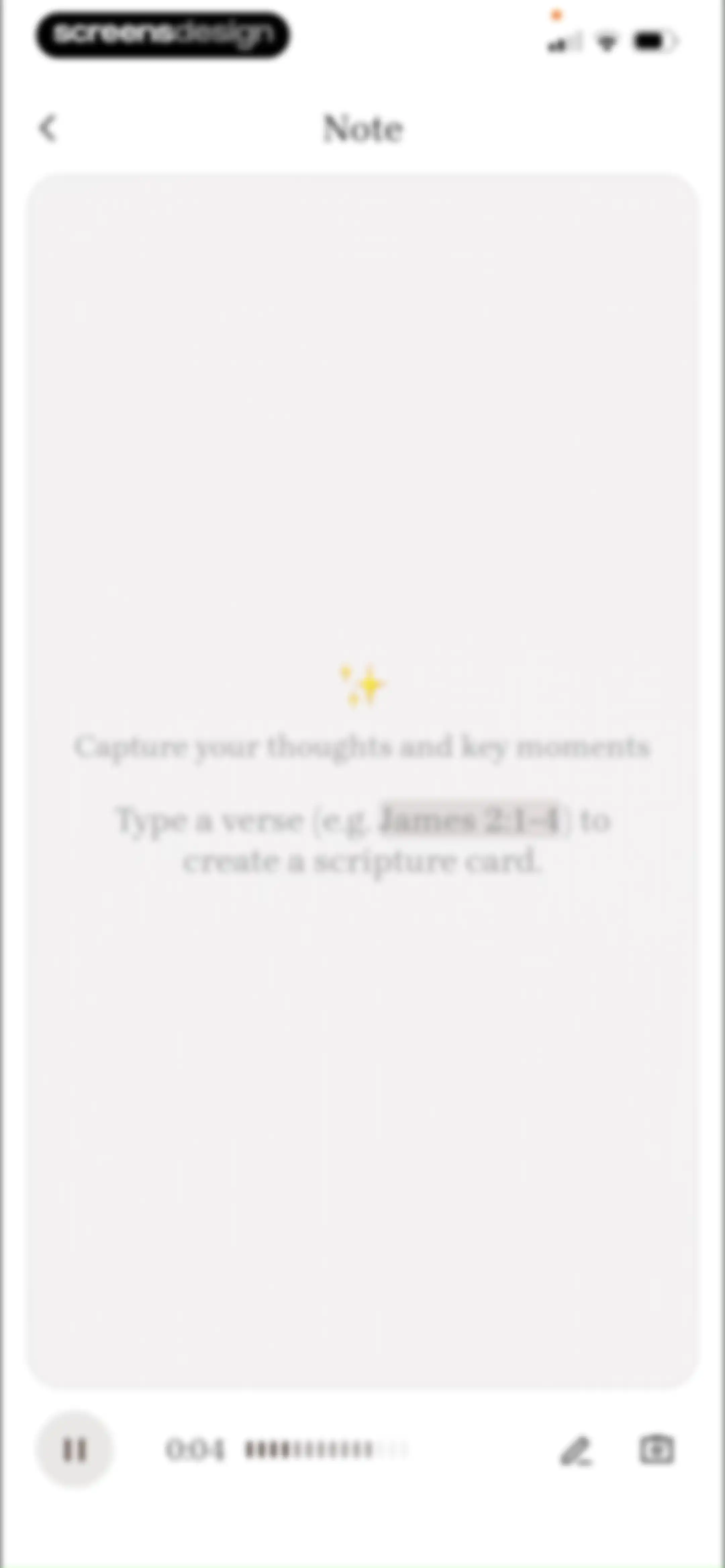 Bible Note: Sermon Notes screen 52