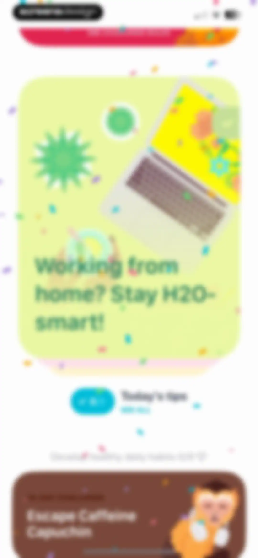 Water tracker Waterllama screen 63
