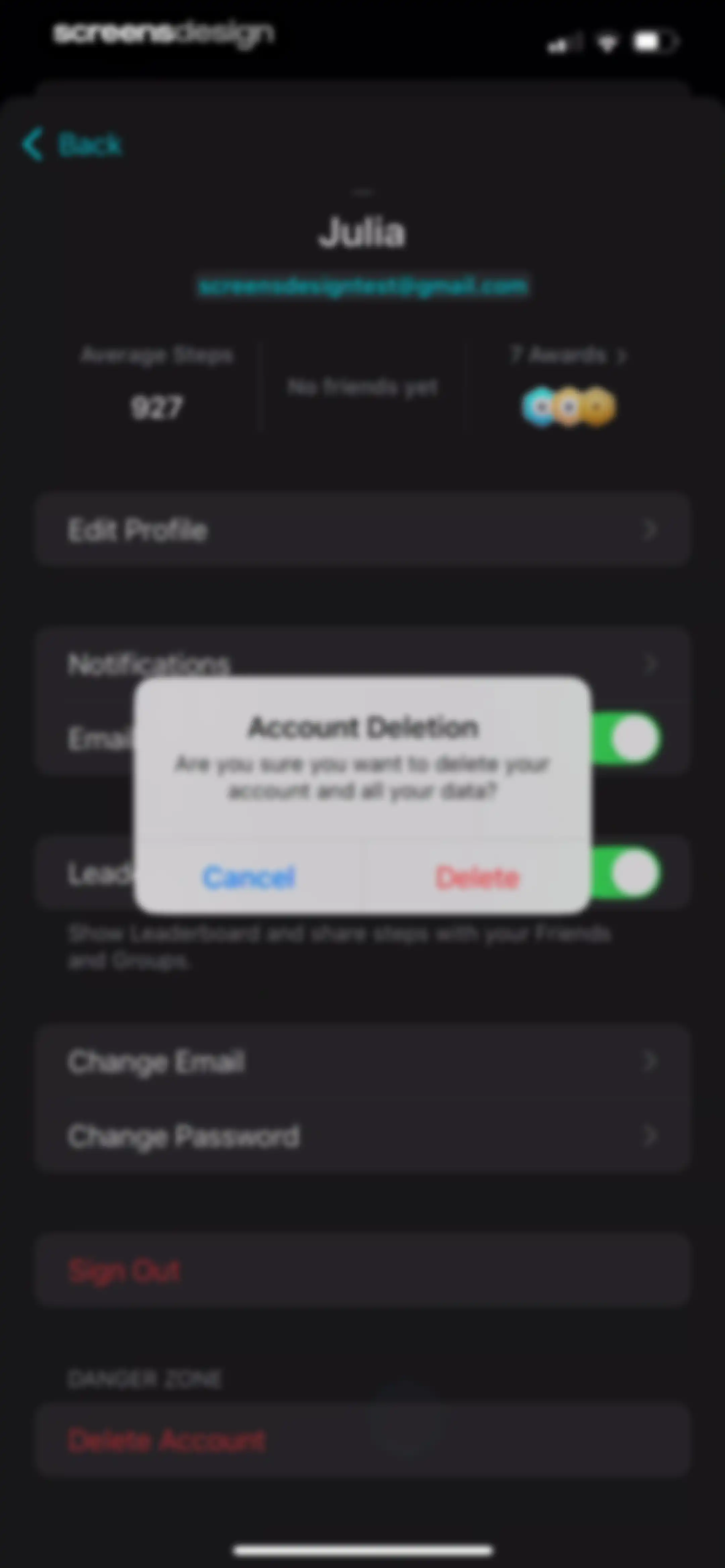 StepsApp Pedometer screen 156