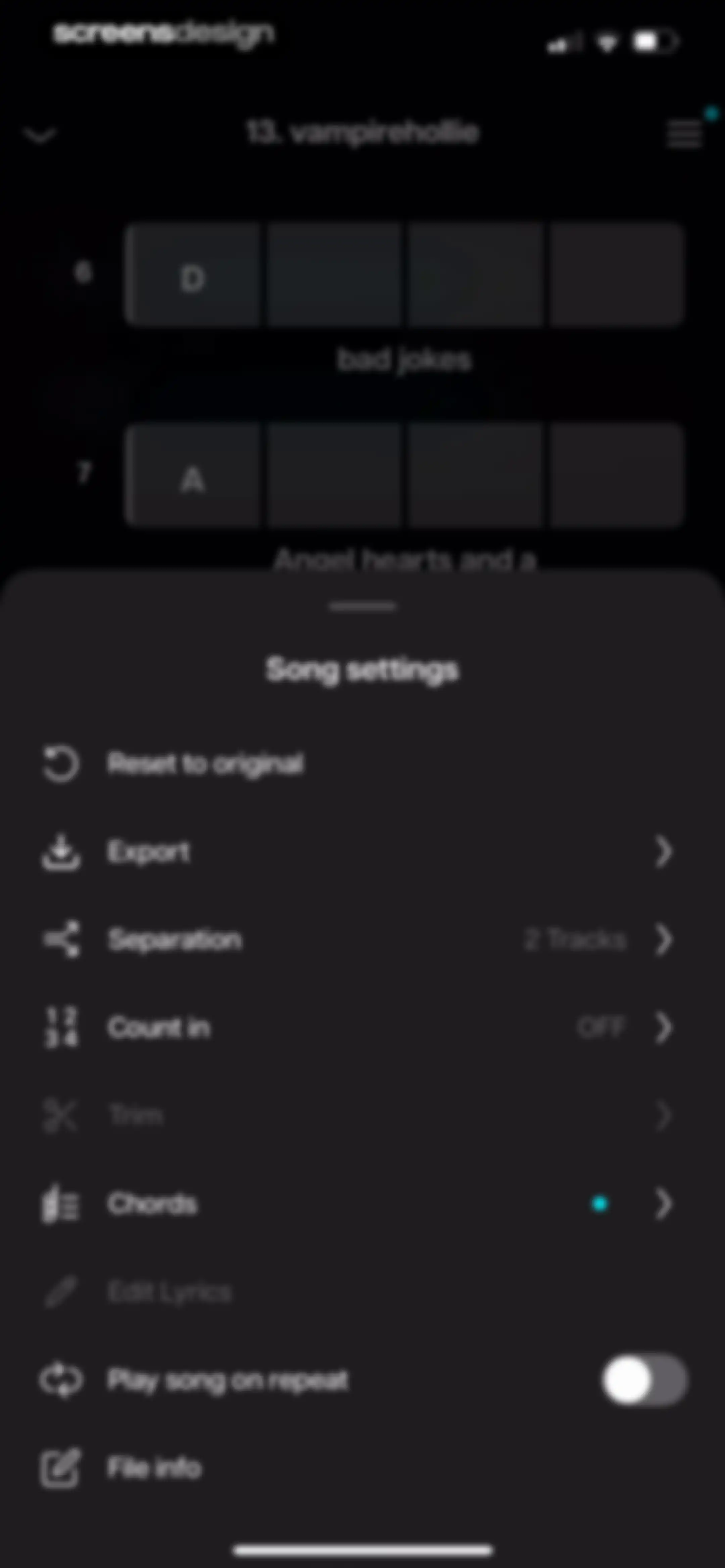 Moises: The Musician's App screen 31