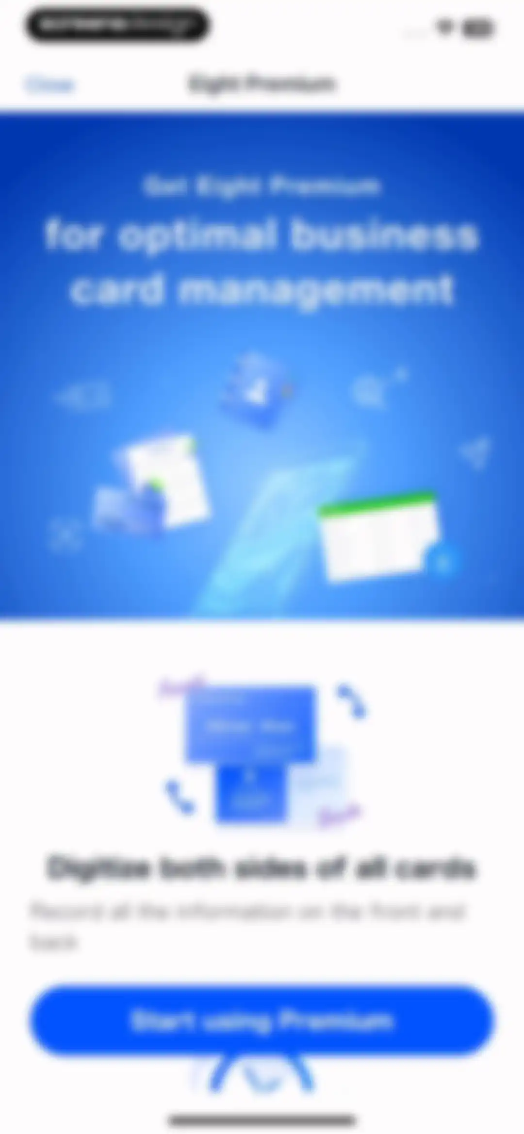 Eight: Business Card Manager screen 57