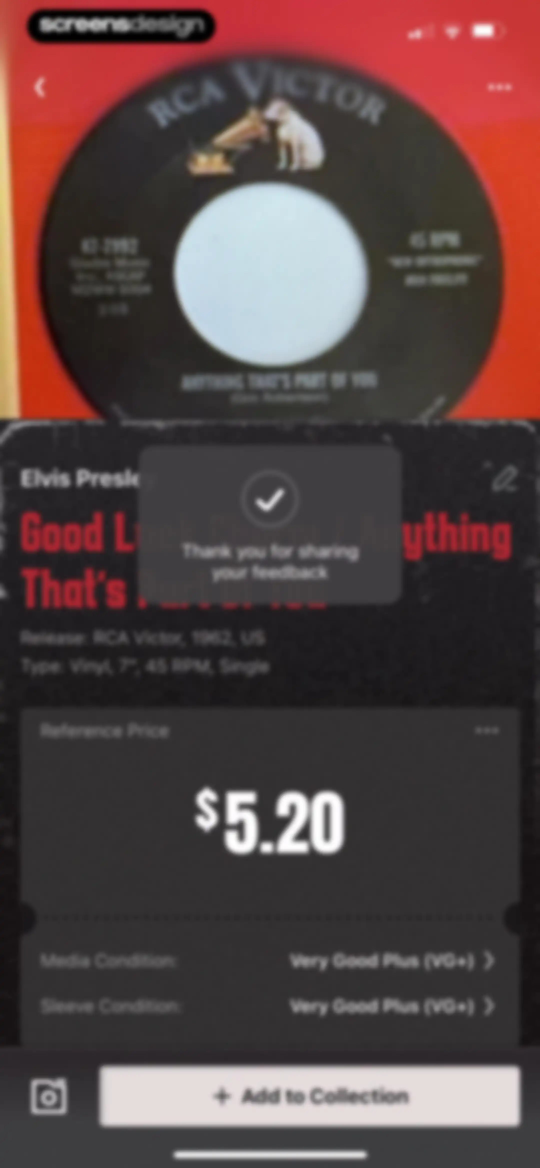 VinylSnap: Scan & Value Record screen 24