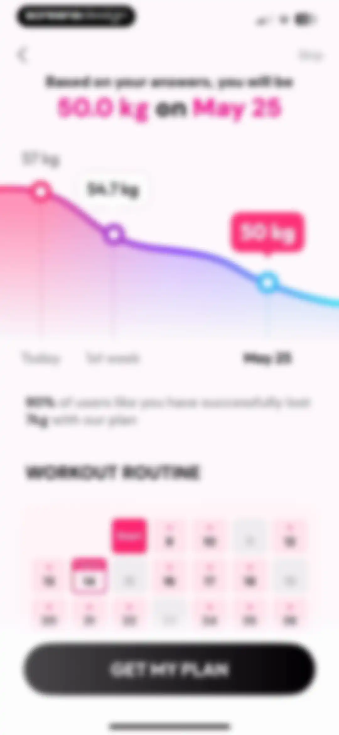 Workout for Women: Fit at Home screen 60