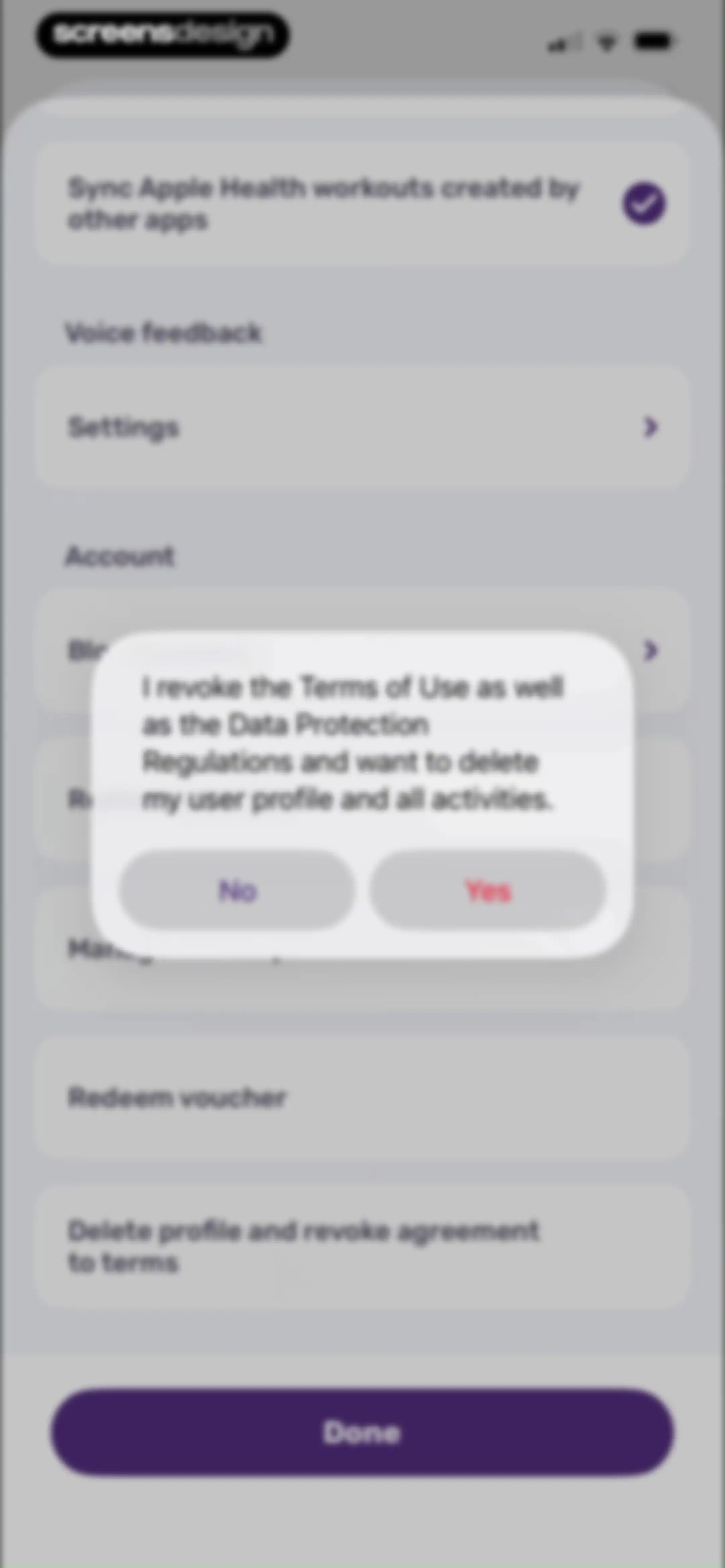 Running Tracker App – FITAPP screen 148