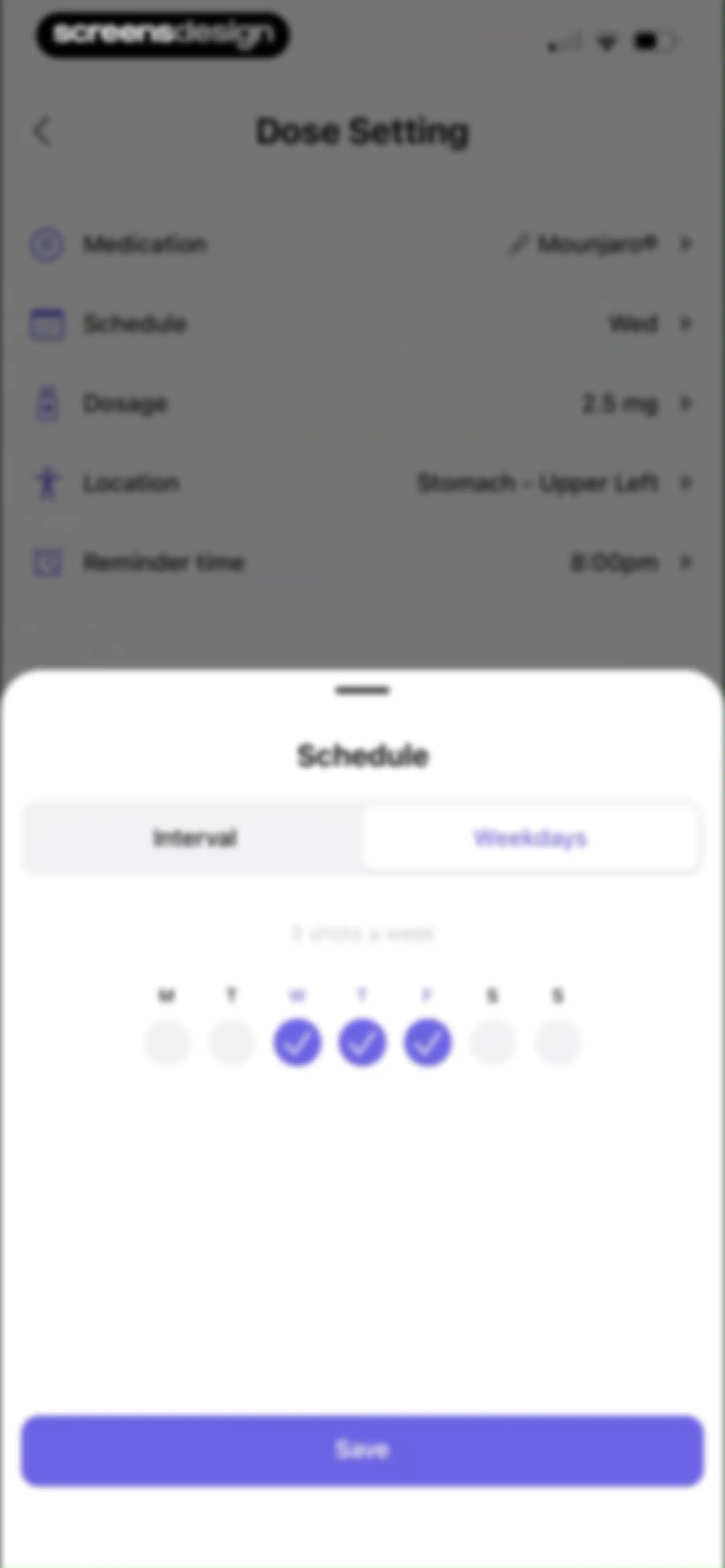 MeAgain: GLP-1 Tracker App screen 141