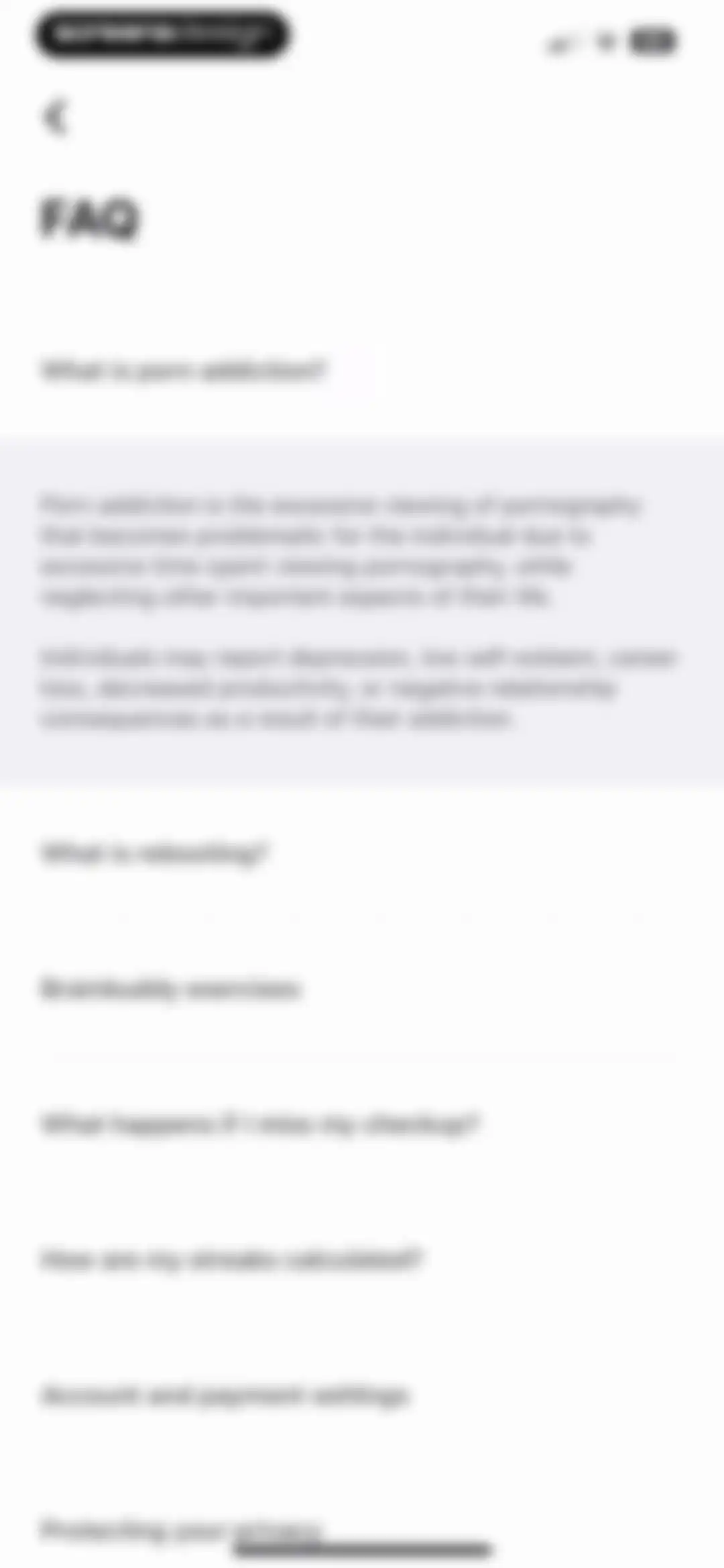 Brainbuddy: Quit PMO screen 245