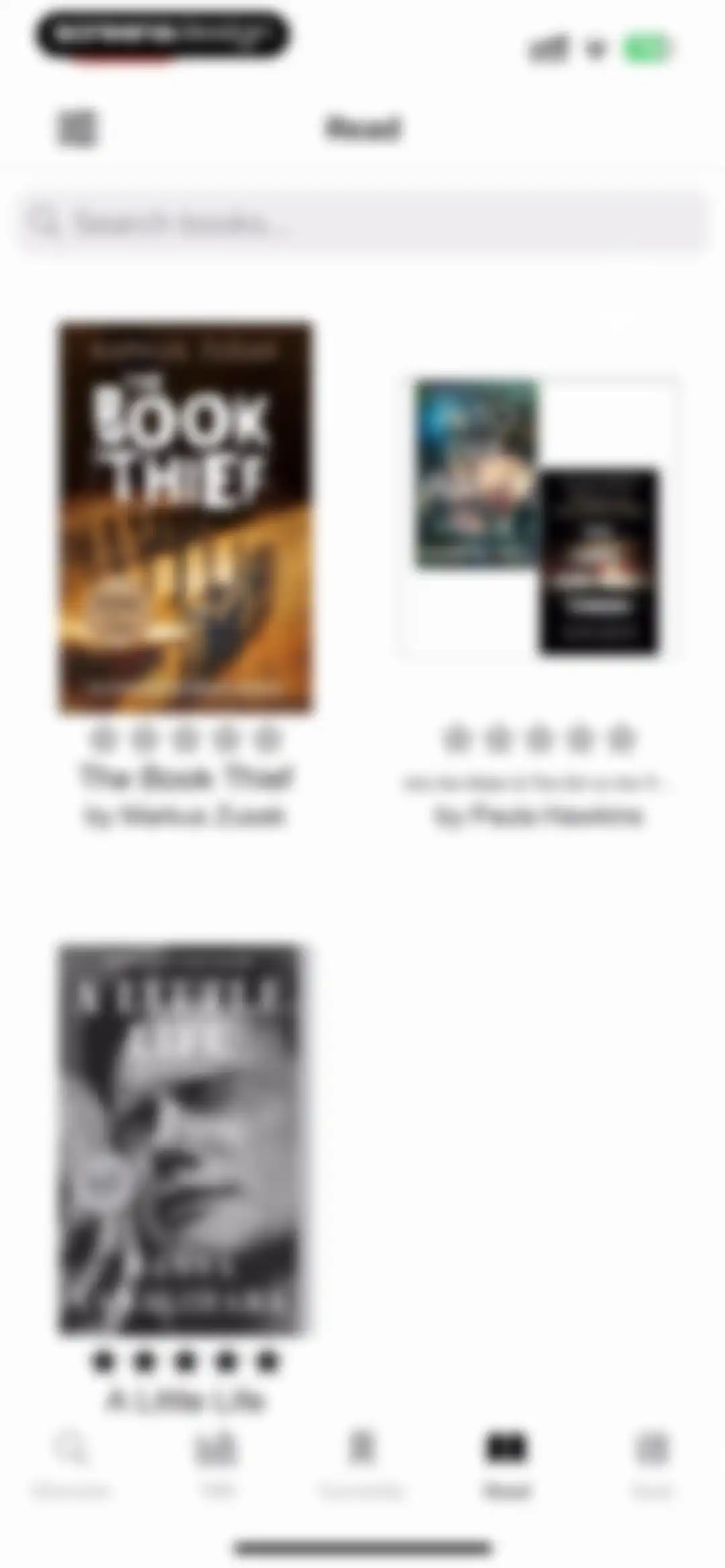 TBR - Bookshelf screen 92