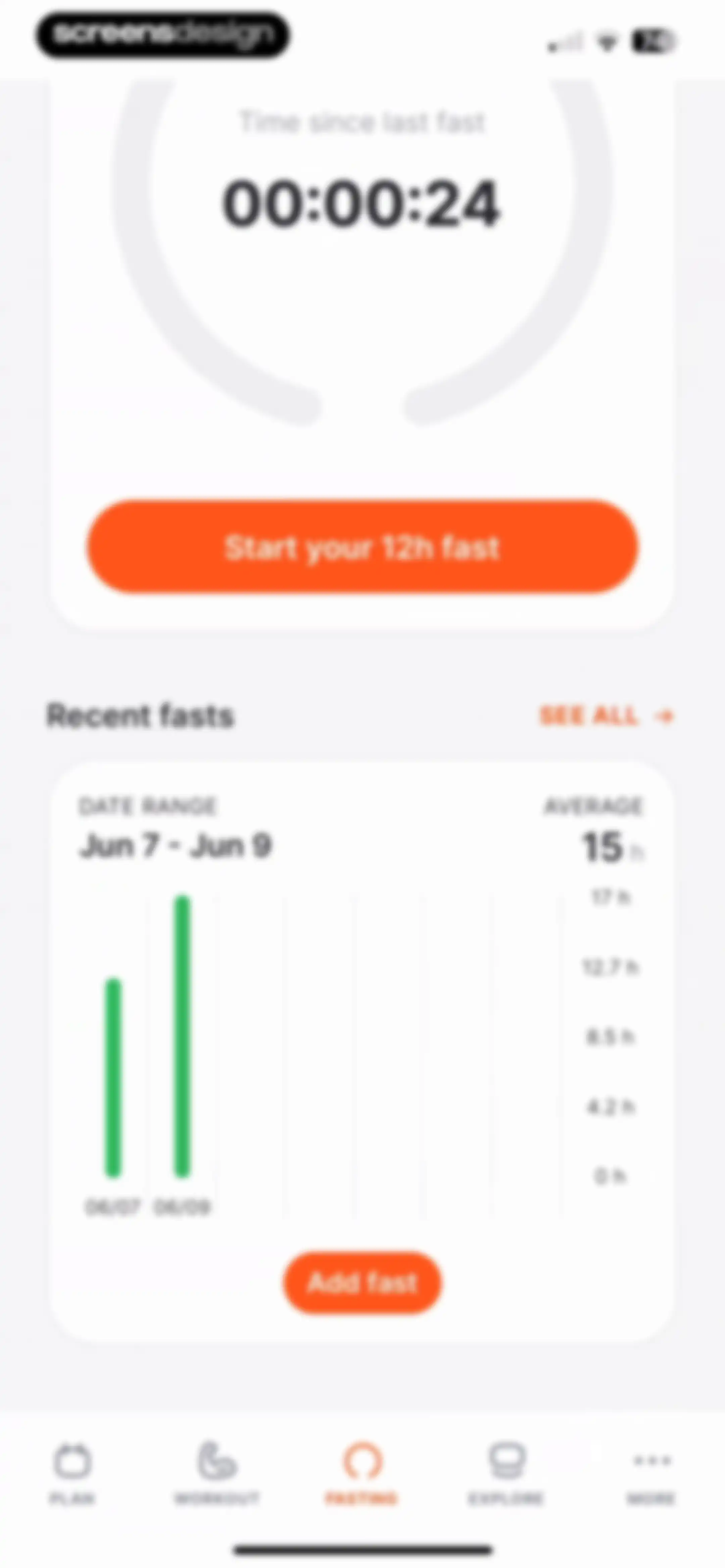 Fitself: Fitness and Fasting screen 61