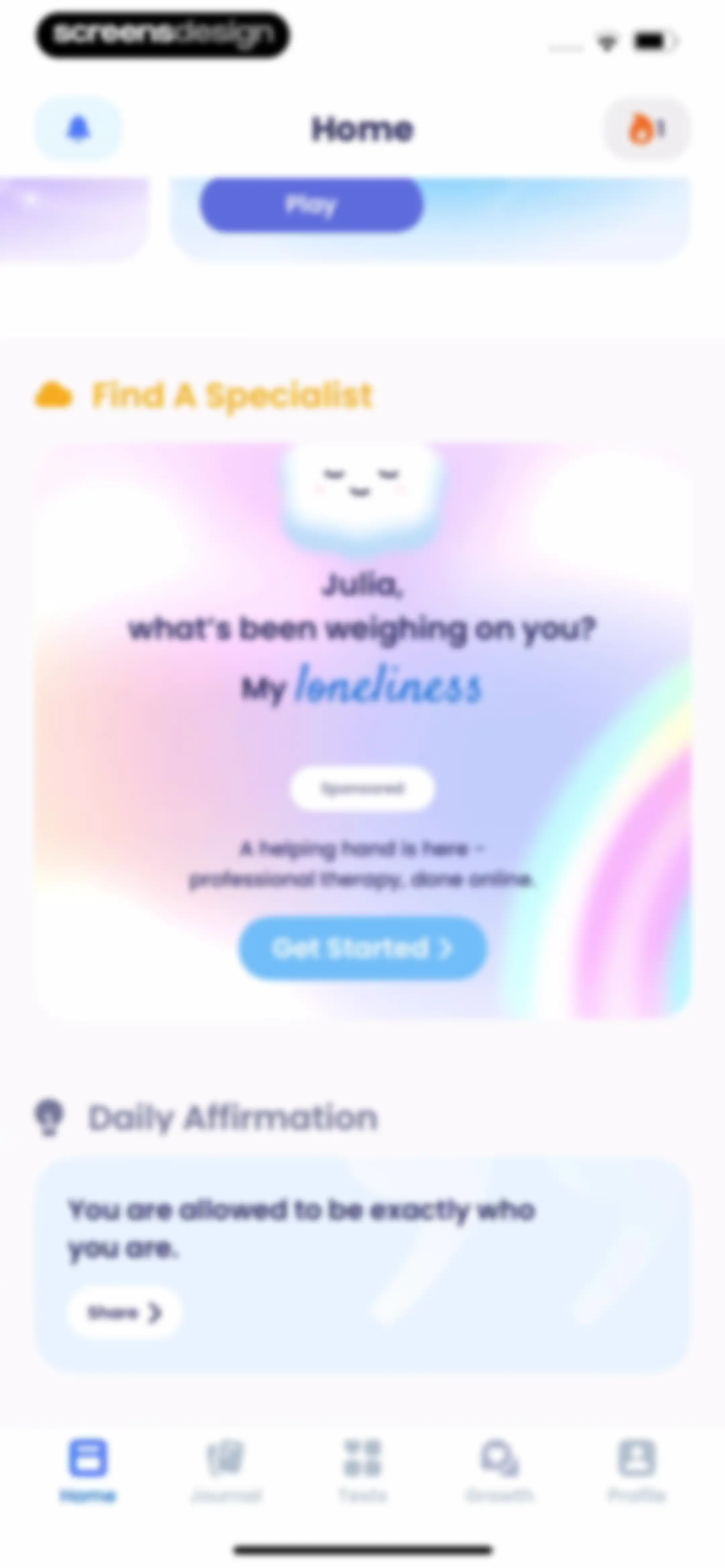 Breeze: Start Self-Discovery screen 71