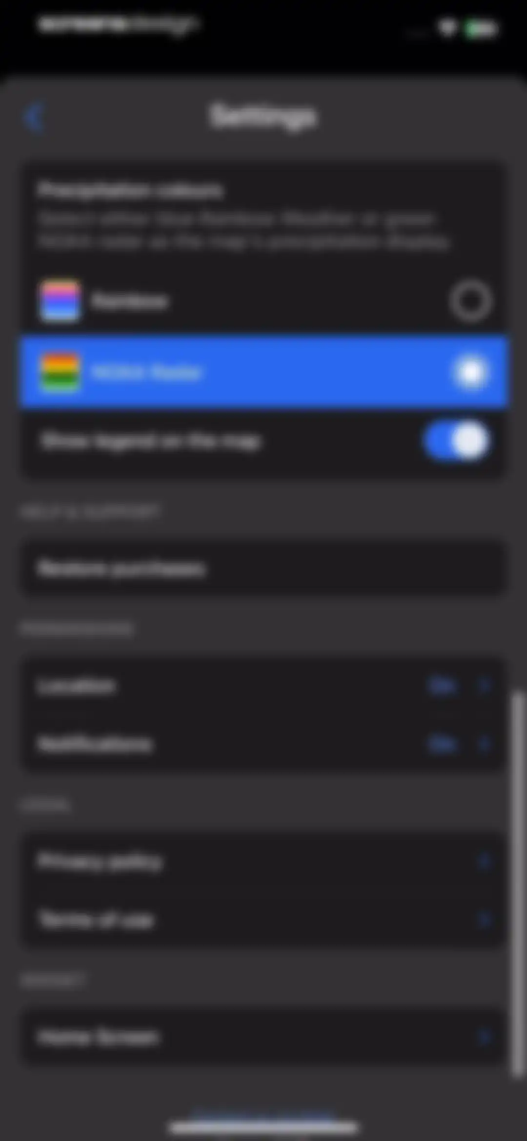 Rainbow AI: Weather Radar screen 21