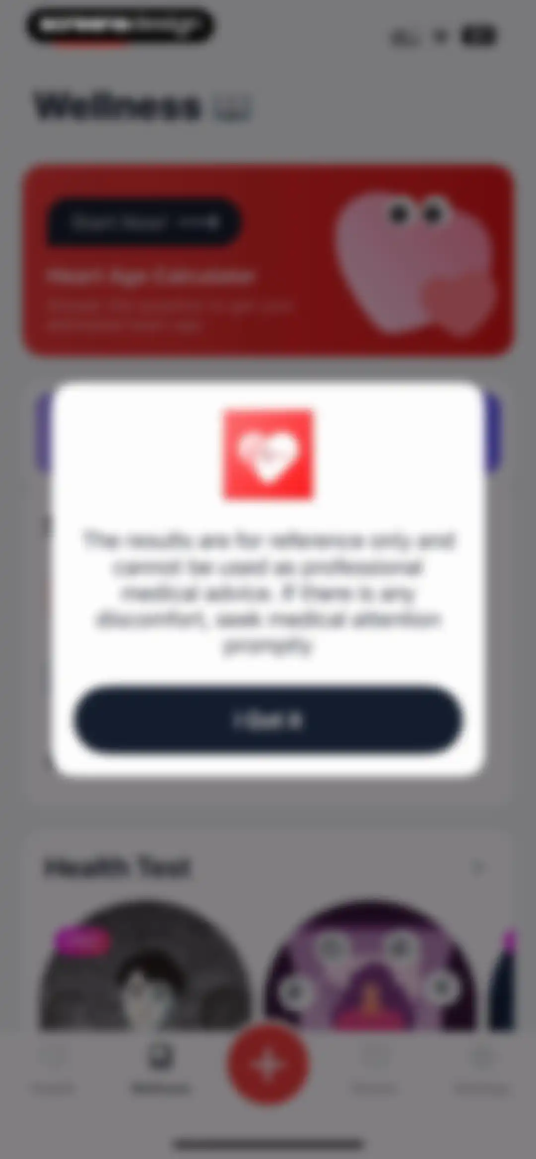 iHeart-Pulse Rate Monitor App. screen 42
