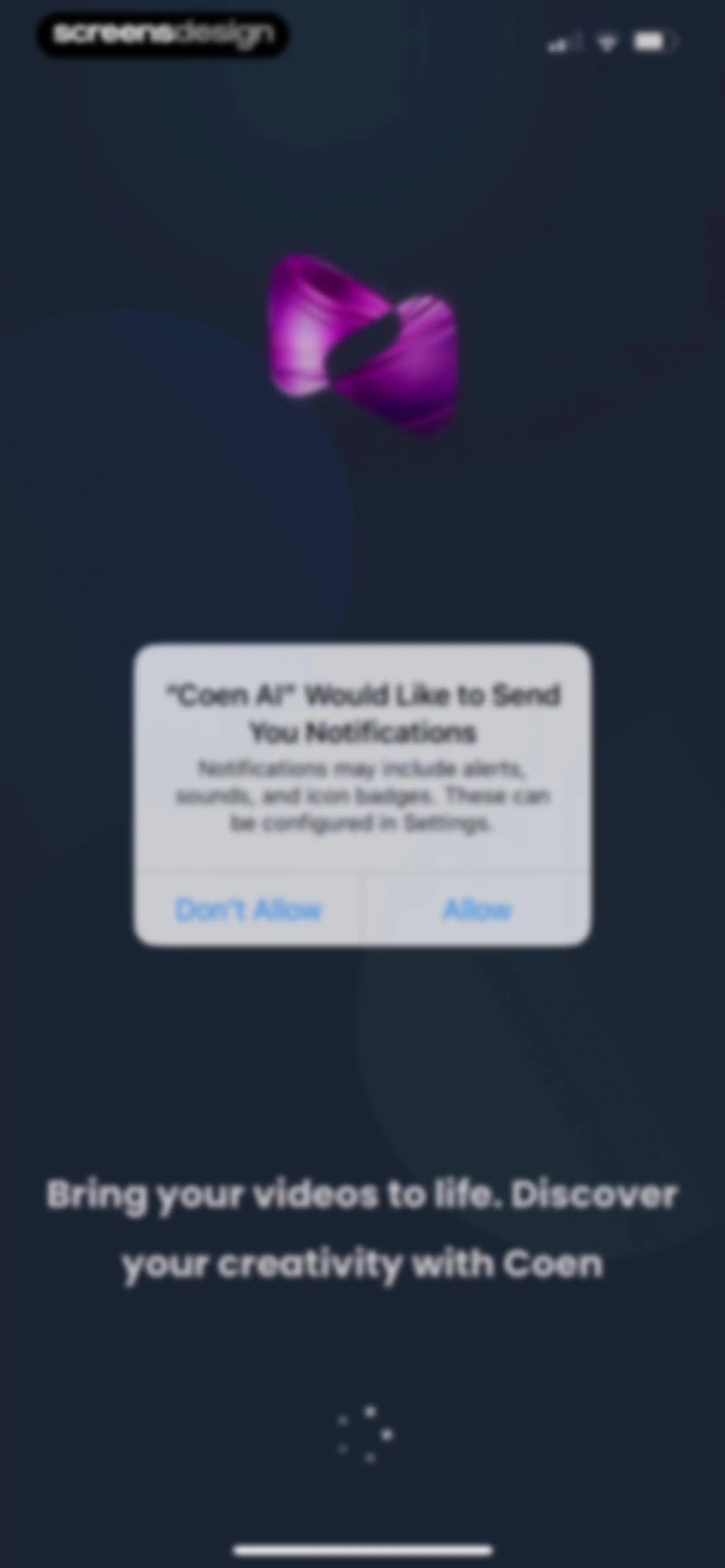 Coen: AI Photo Video Generator screen 1