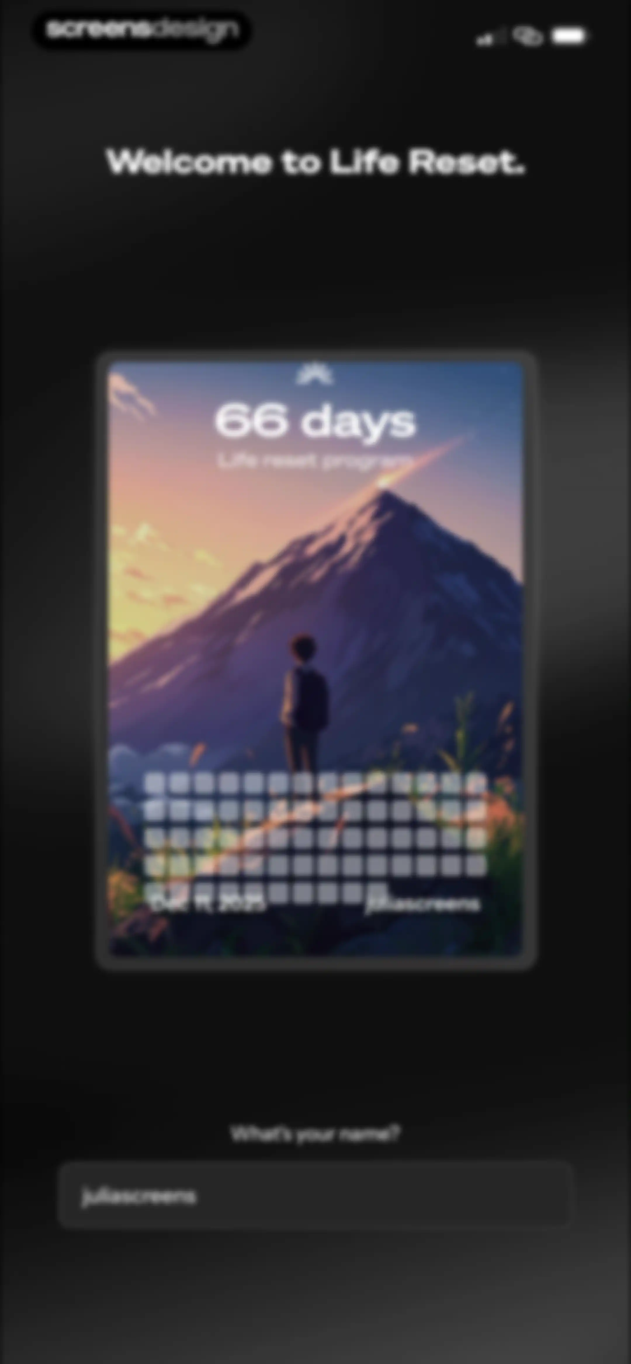 Life Reset: 66 Day Habit screen 10